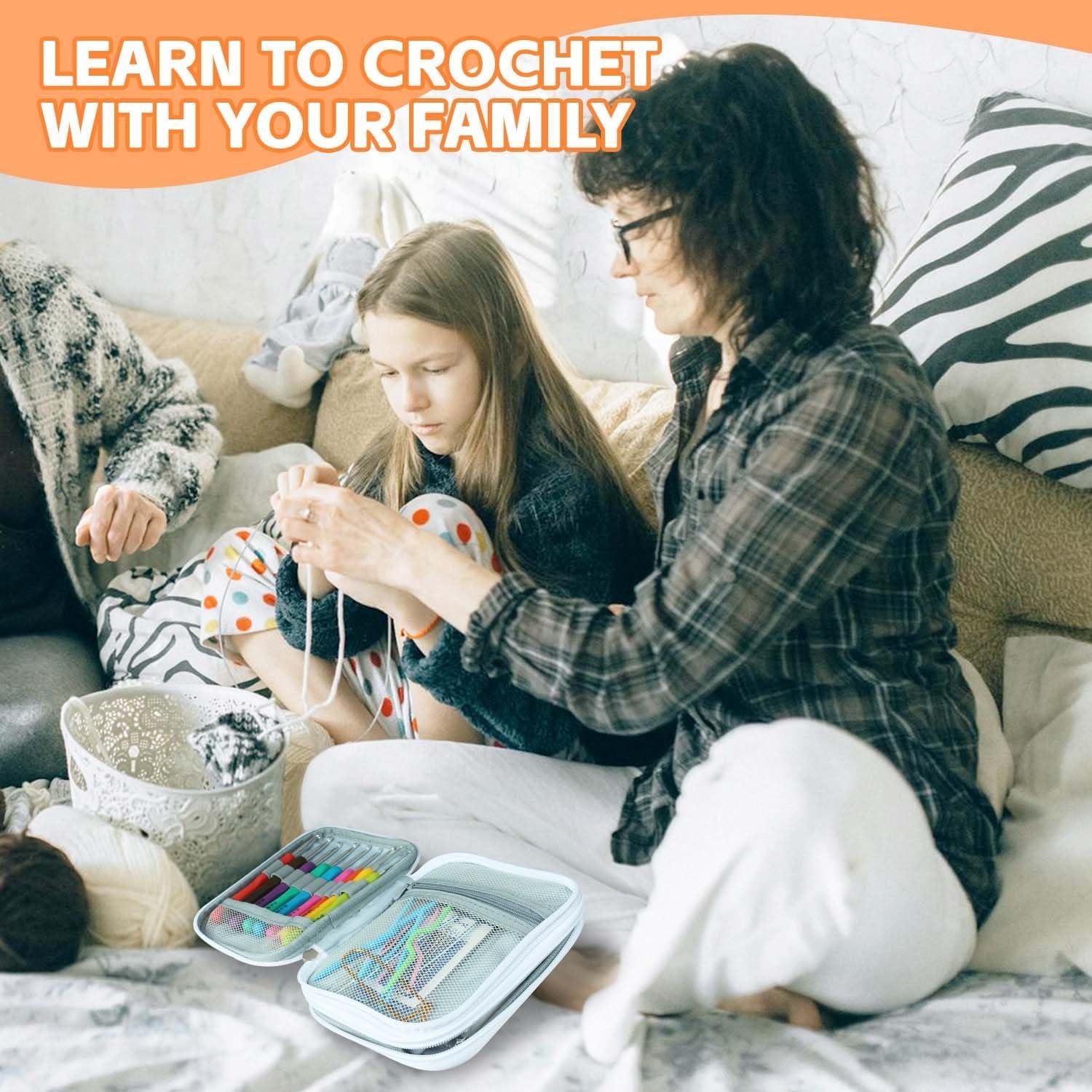 Set de Ganchos de Crochet HATINXIA 85pcs Ergonómicos