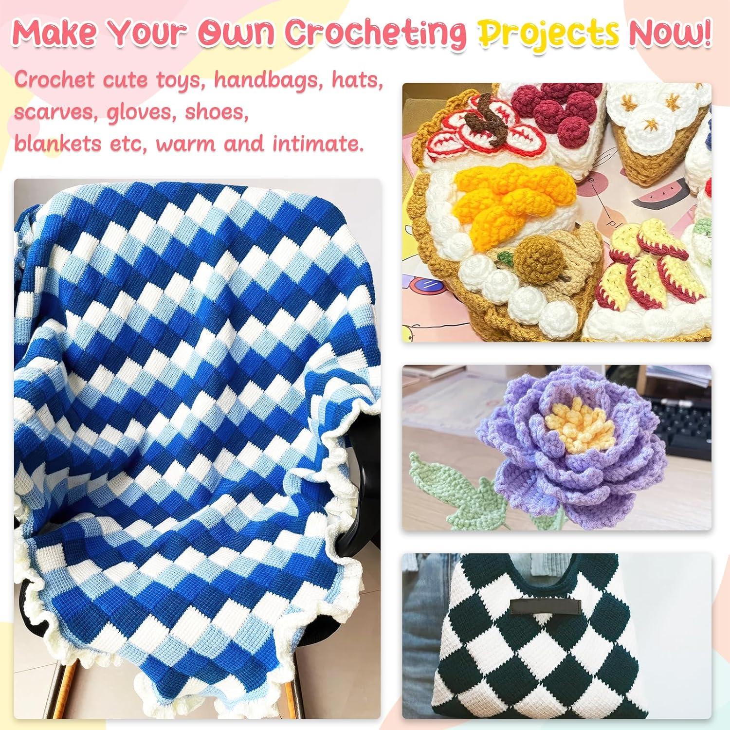 Juego de Ganchillos Tunecinos Aeelike 11 Piezas Aluminio 2-8 mm