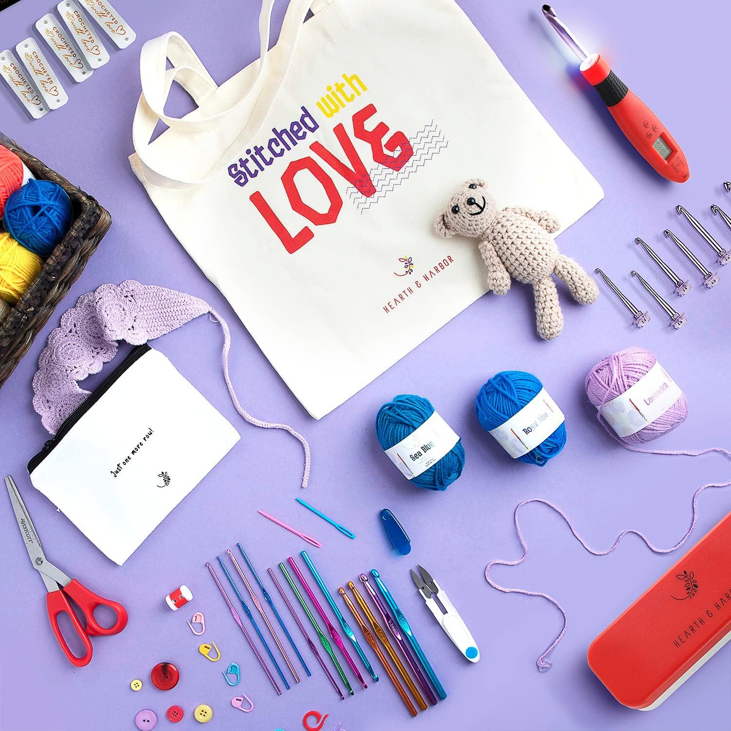 Juego de Ganchillos Iluminados Hearth & Harbor con Contador