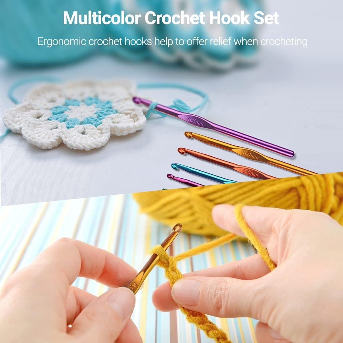 Kit Completo de Ganchillos de Crochet URWOOW 100 Piezas