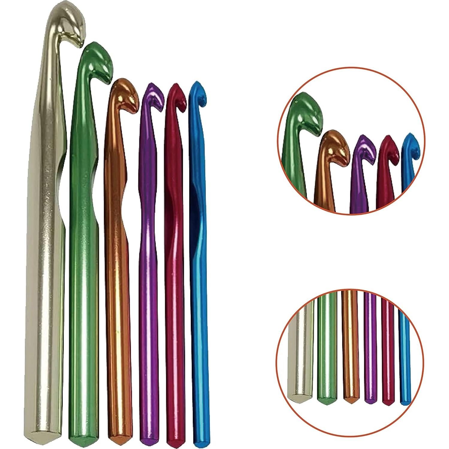 Juego de Ganchillos de Aluminio Yarniss 7-15mm con Estuche