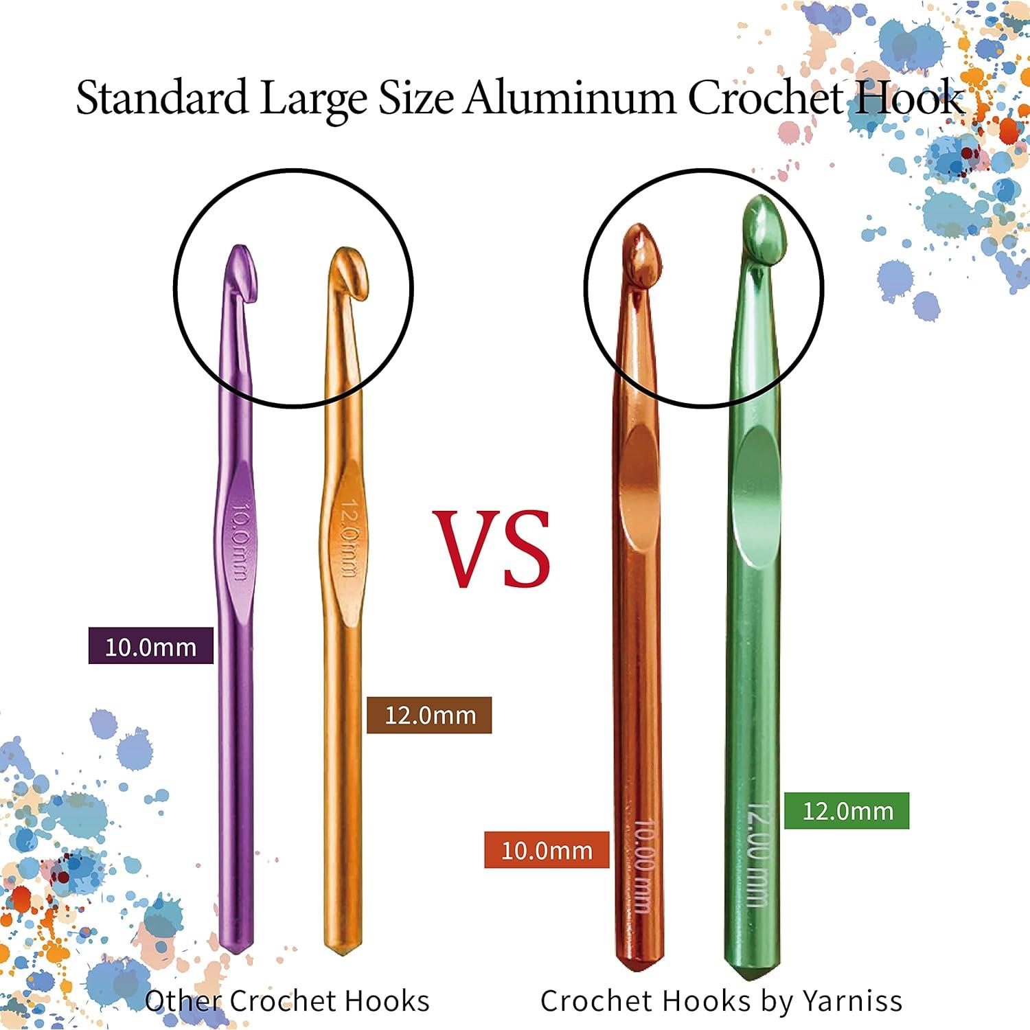 Juego de Ganchillos de Aluminio Yarniss 7-15mm con Estuche