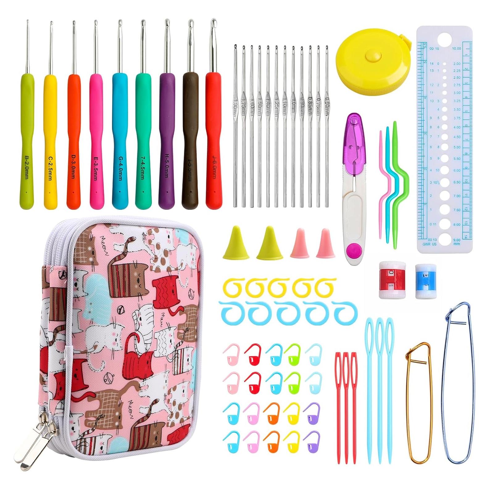 Juego de Ganchillos KOKNIT con Estuche y 21 Accesorios