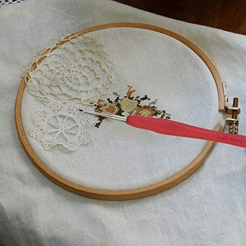 Juego de 10 Ganchillos Pequeños Weabetfu con Mango Ergonómico