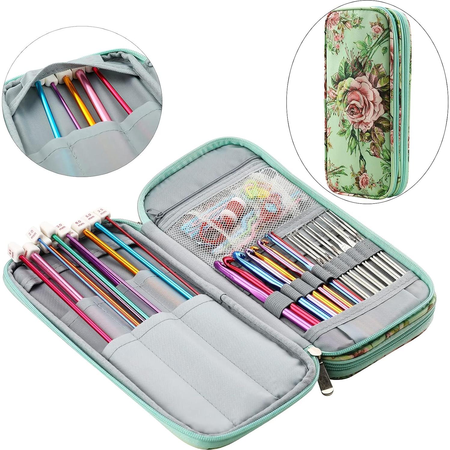 Juego de Ganchillos Tunecinos LOOEN 68pcs Aluminio Multicolor