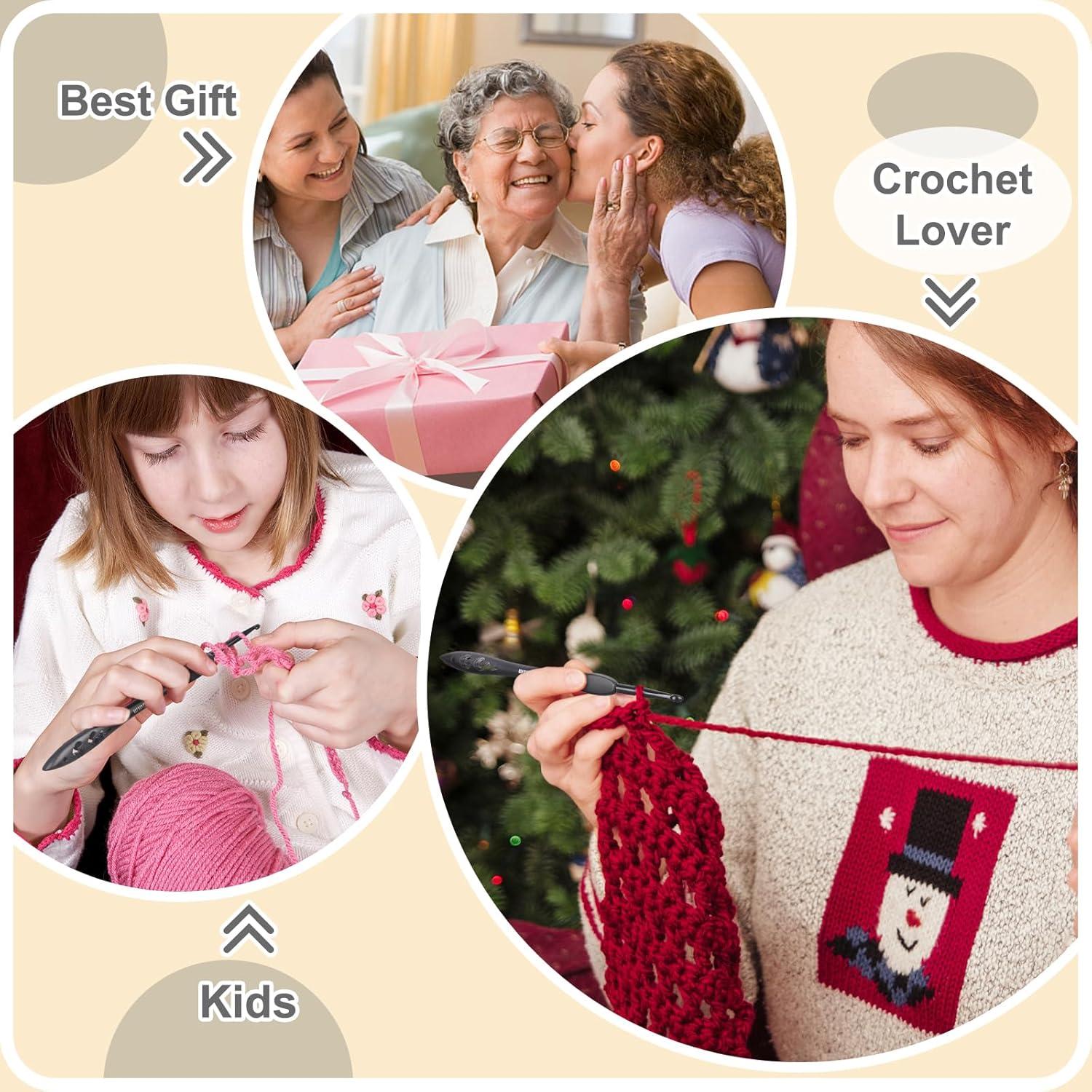 Juego de Ganchillos Ergonómicos Katech 9 Piezas 2-6mm