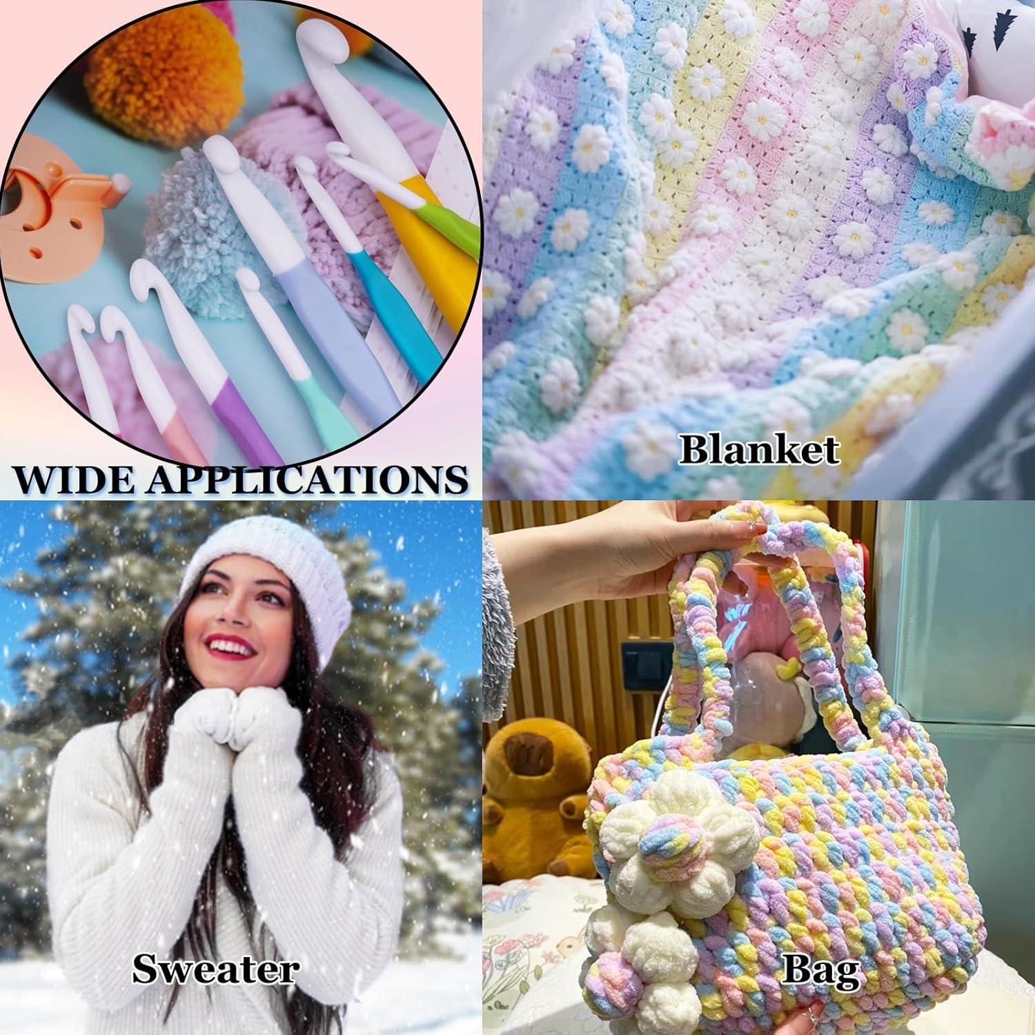 Set de 36 Ganchos de Crochet Hobekoee Ergonómicos 6mm-20mm