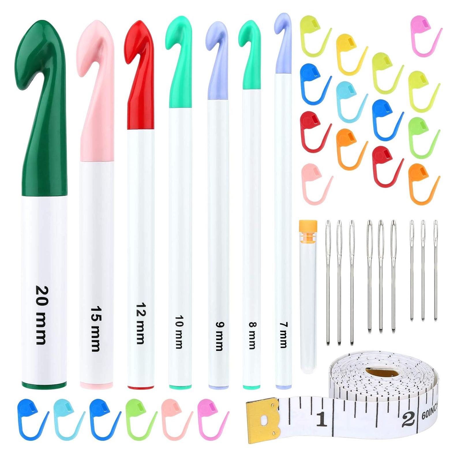 Juego de Ganchillos Ergonómicos MORFEN 7 Piezas 7-20mm