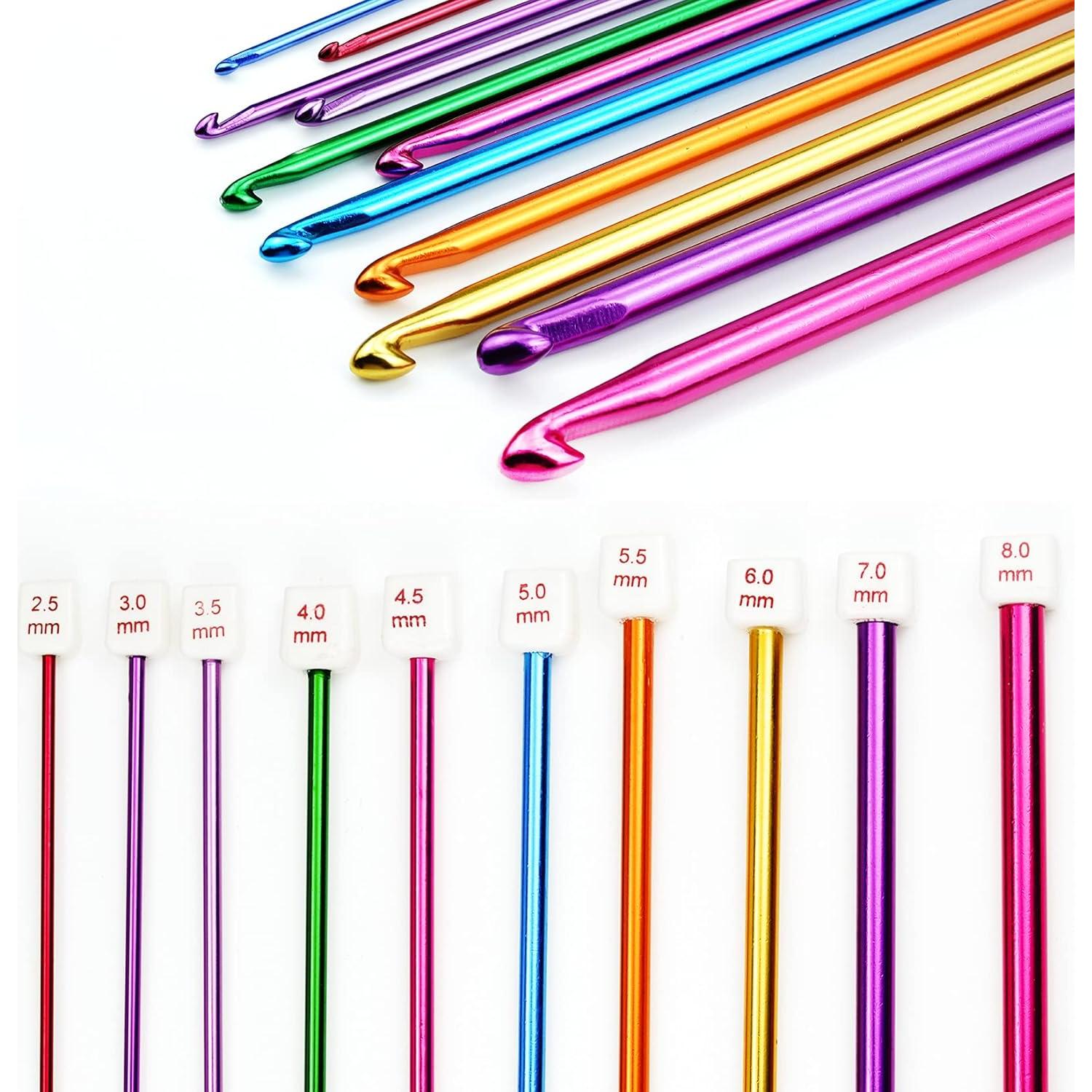 Kit de Ganchillos Tunecinos 23 Piezas Tiggell Bambú y Aluminio