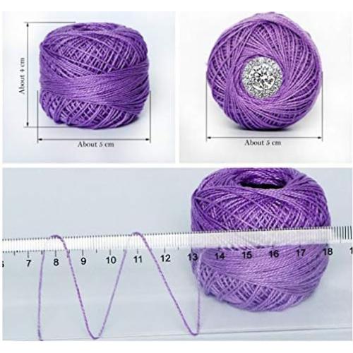 Kit Completo de Crochet Lewhoo - 15 Bolas Hilo Algodón y 10 Ganchos