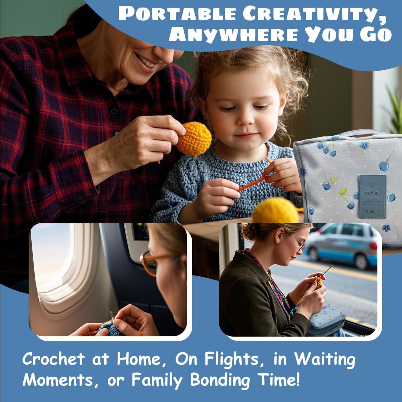 Kit de Crochet ARMINACO para Principiantes - 59 Piezas con Ganchos Ergonómicos