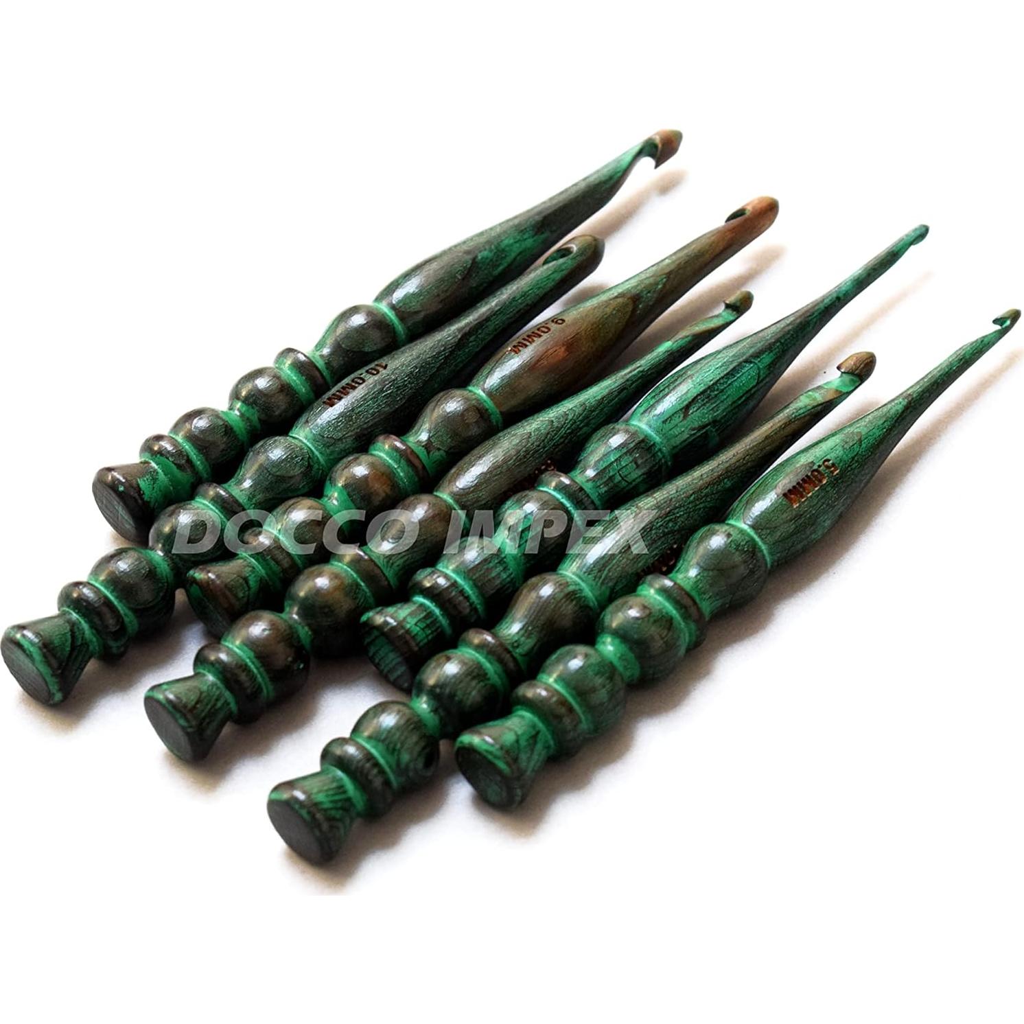 Juego de 7 Ganchos de Crochet Ergonómicos DOCCO IMPEX 4-10 mm