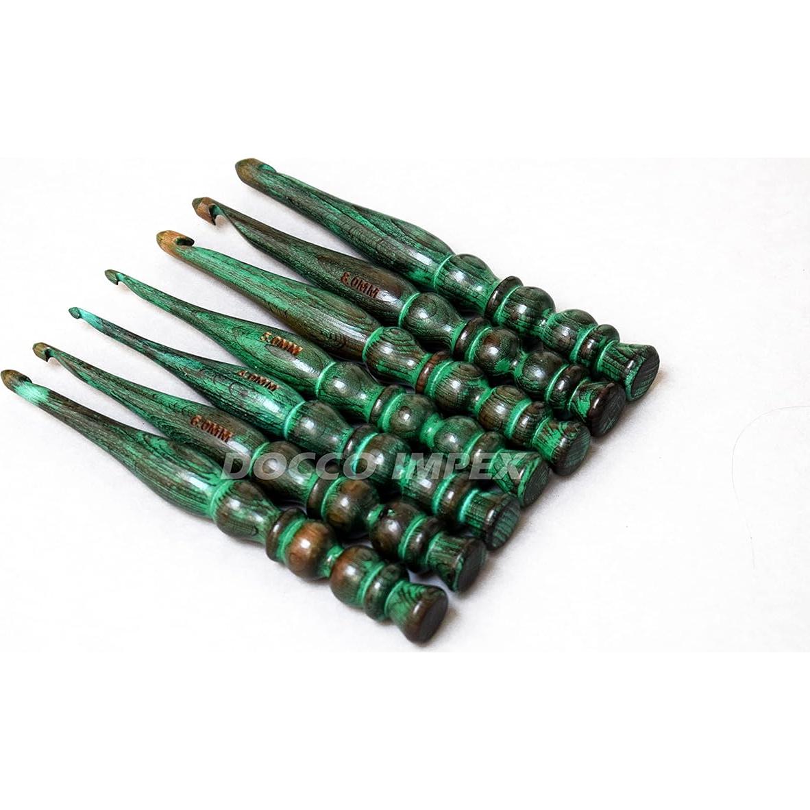 Juego de 7 Ganchos de Crochet Ergonómicos DOCCO IMPEX 4-10 mm