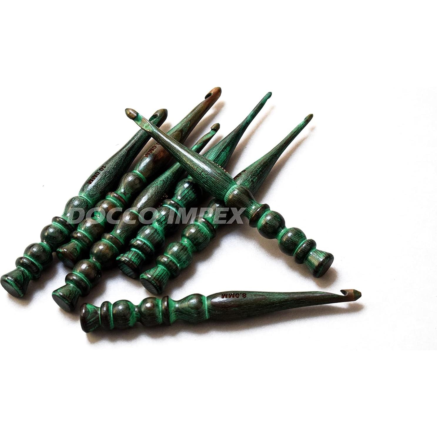 Juego de 7 Ganchos de Crochet Ergonómicos DOCCO IMPEX 4-10 mm