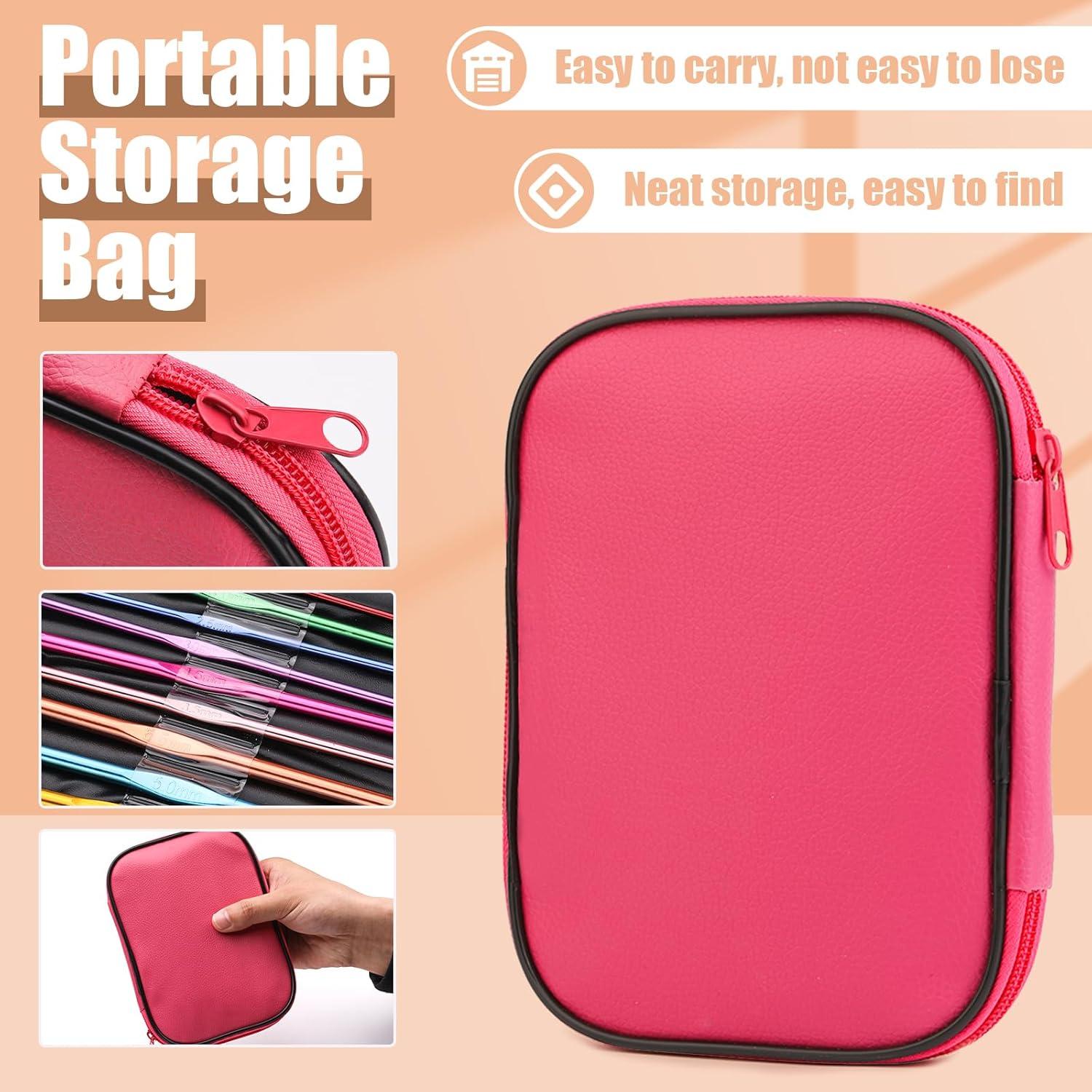 Kit de Ganchillos 96 PCS UzecPk con Bolsa y Accesorios