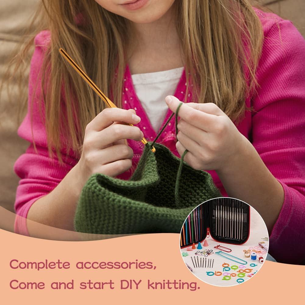 Kit de Ganchillos 96 PCS UzecPk con Bolsa y Accesorios