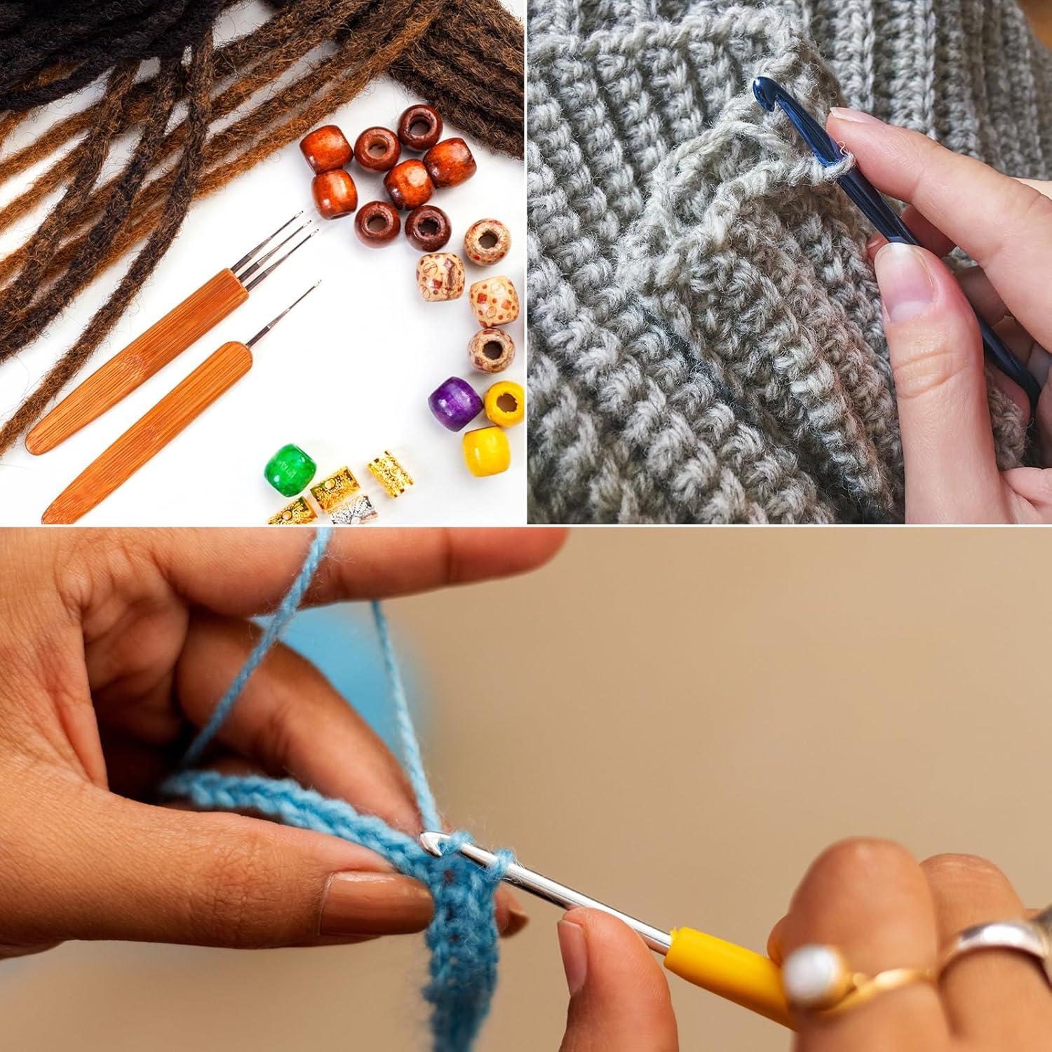 Juego de Ganchillos PATIKIL 15 Piezas Acero Inoxidable Plata