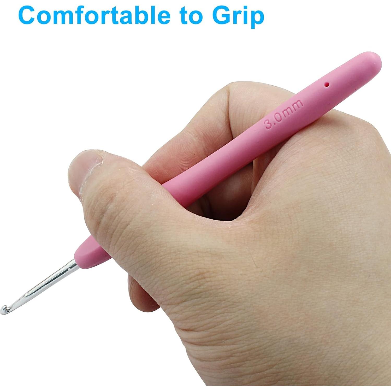 Set de Ganchos de Crochet Suiwotin 2mm 2.5mm 3mm Aluminio