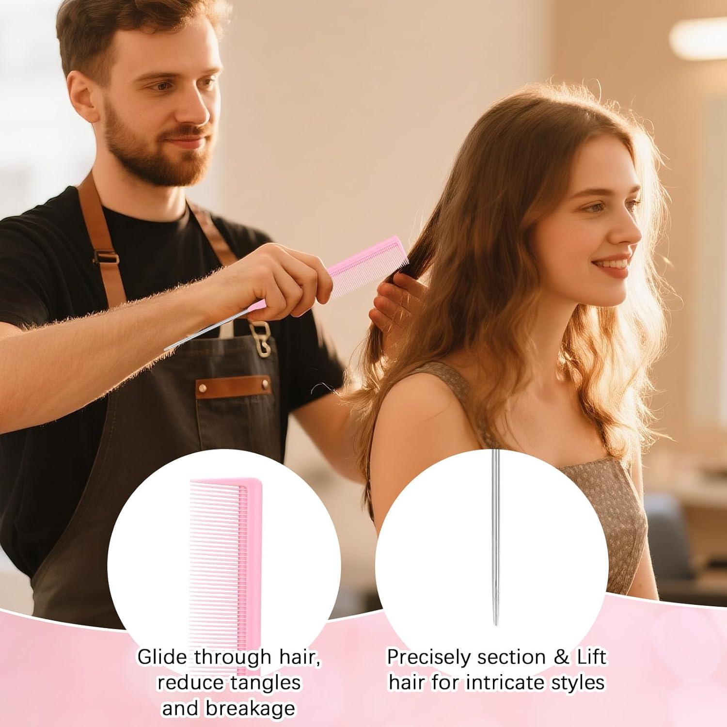 Juego de Ganchos de Crochet JOLYEAK con 10 Piezas para Cabello