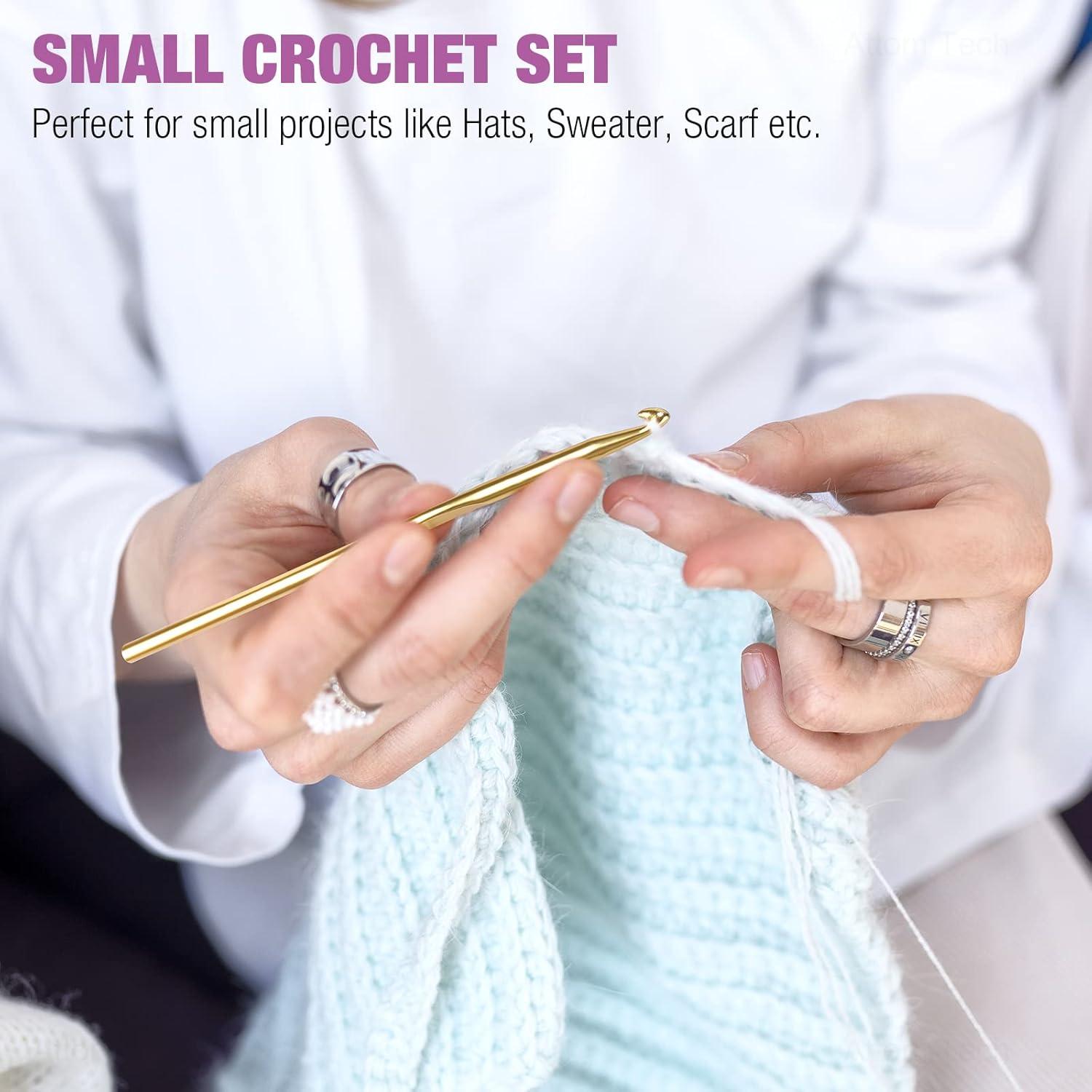 Juego de Ganchillos de Aluminio y Acero Tomorotec 24 Piezas