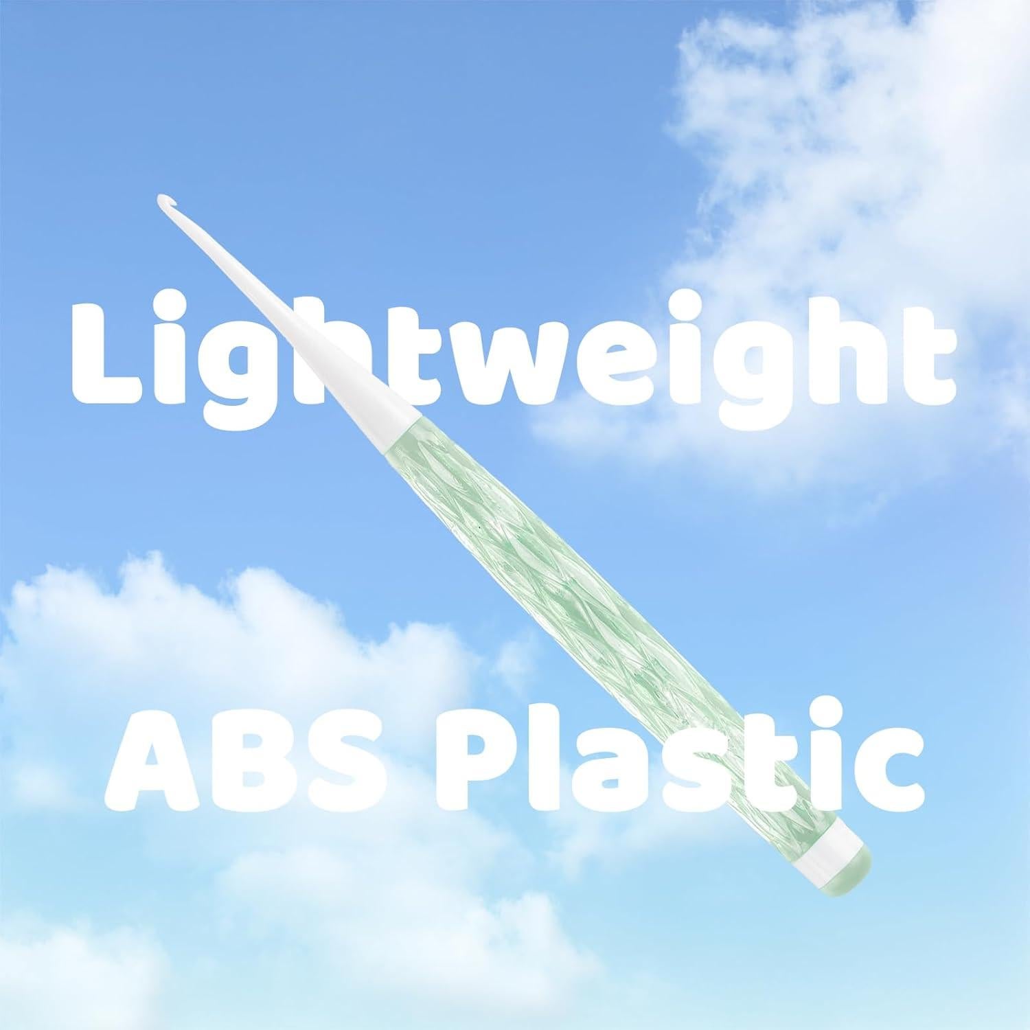 Juego de Ganchillos RUIDI 8 Piezas Ergonomicos con Mango de Plástico