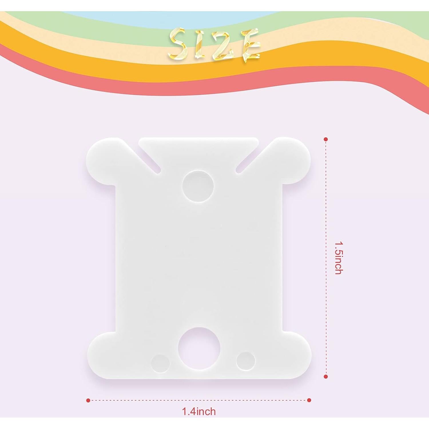 Bobinas de Hilo de Bordado MUZHI 128 Pcs Plástico Organizador