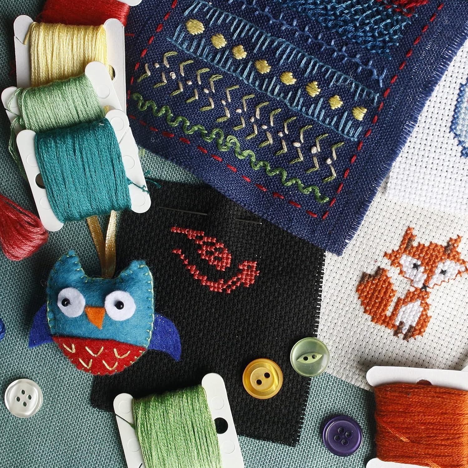 Bobinas de Hilo de Bordado MUZHI 128 Pcs Plástico Organizador