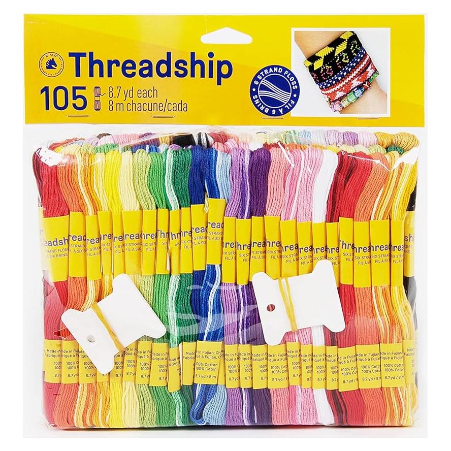 Paquete de Hilo de Bordado DMC Prism Jumbo - 79 Colores Sólidos y 26 Matizados