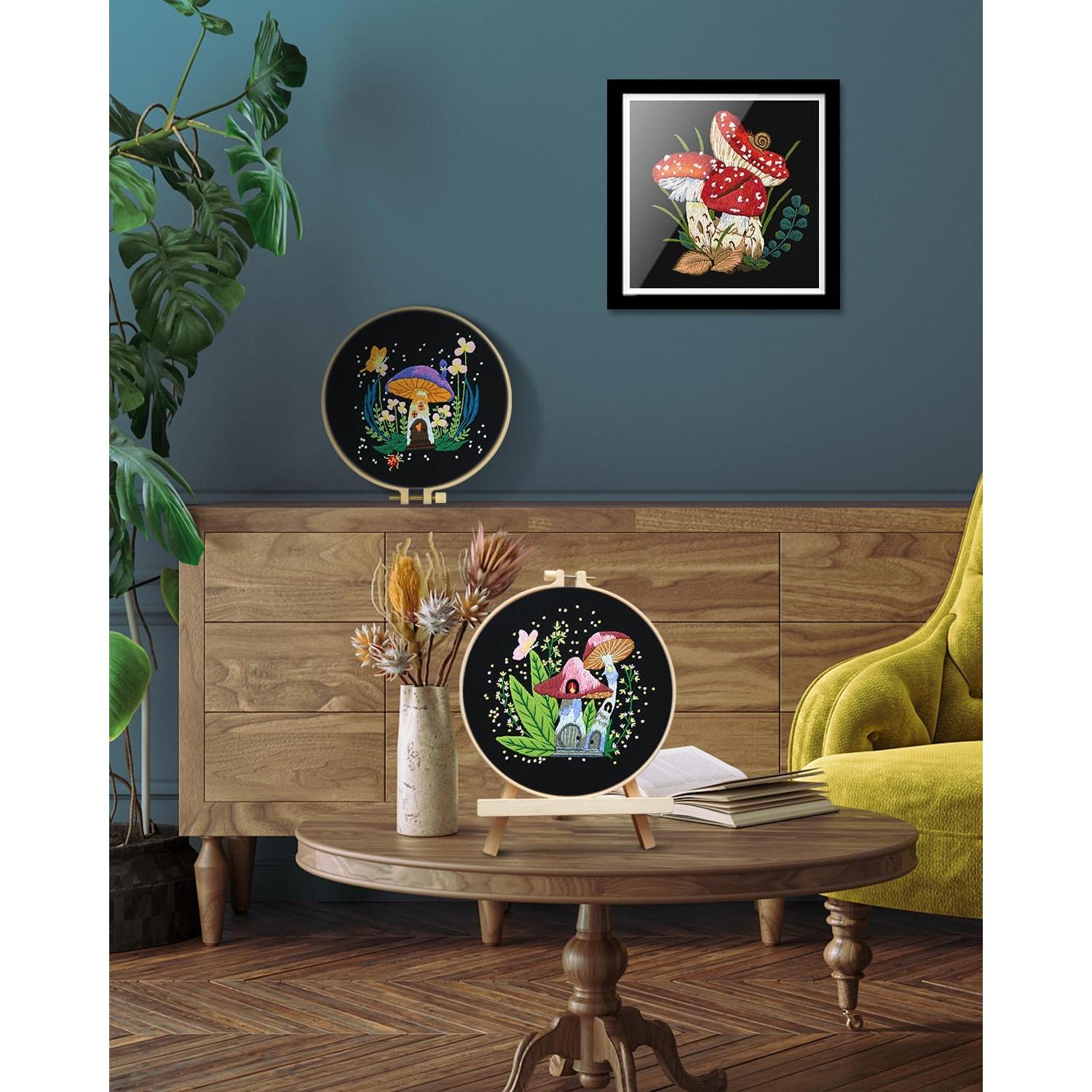 Kit de Bordado TINDTOP para Principiantes Adultos - 3 Piezas