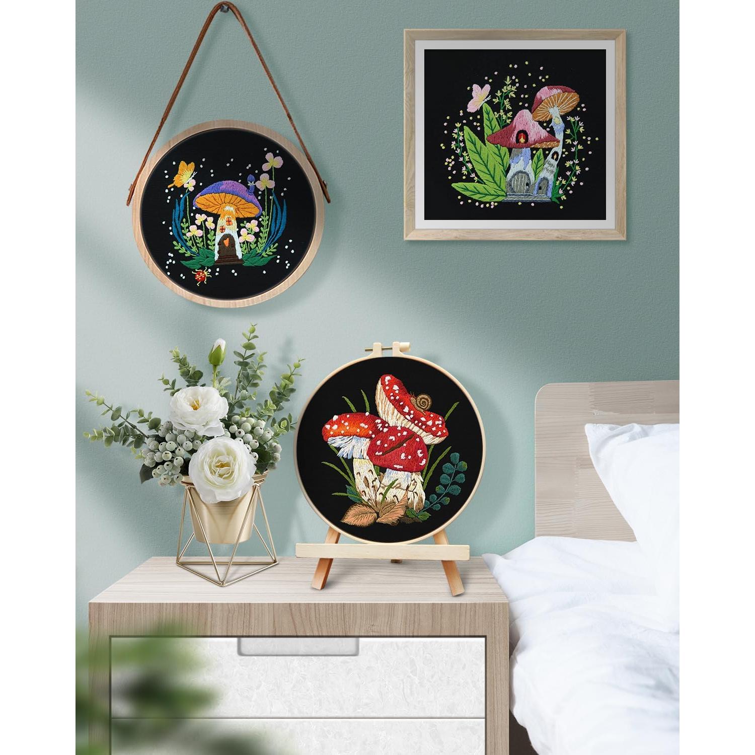 Kit de Bordado TINDTOP para Principiantes Adultos - 3 Piezas