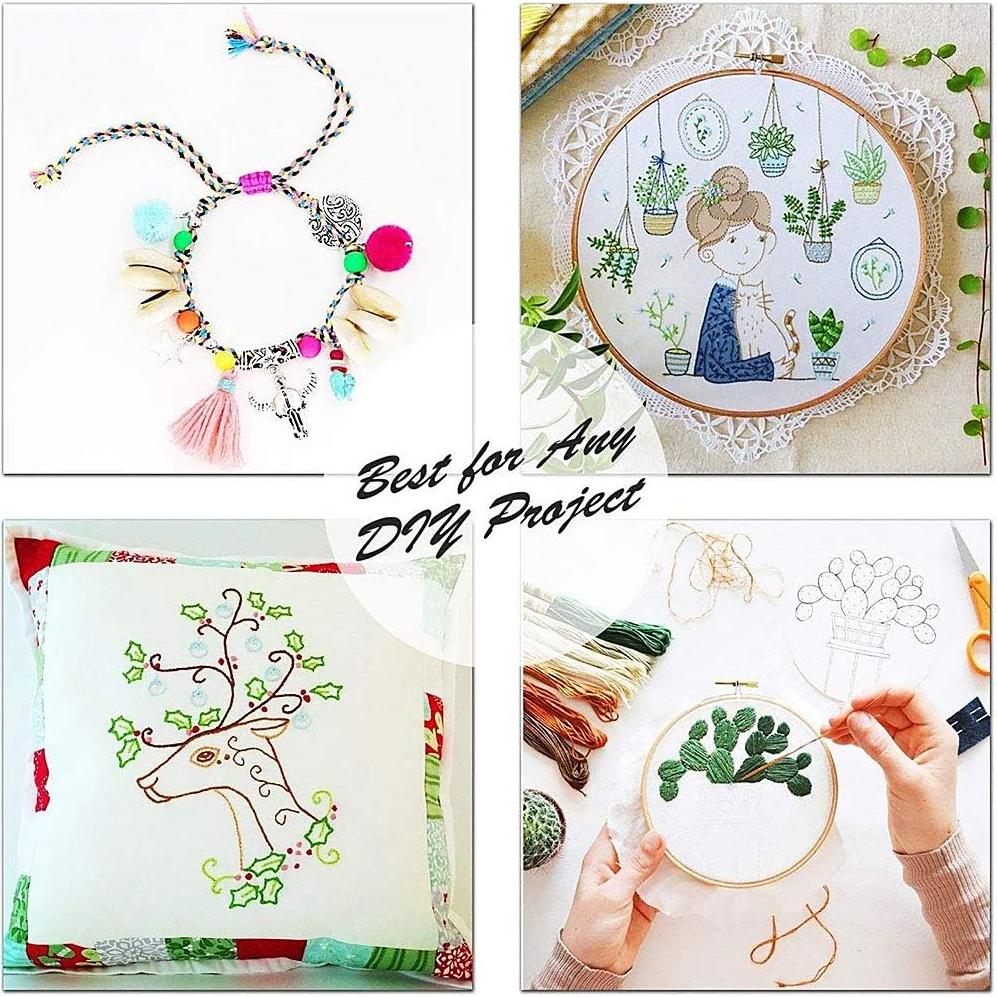 447 Madejas de Hilo de Bordado Algodón OKYMOTOR 8m Colorido