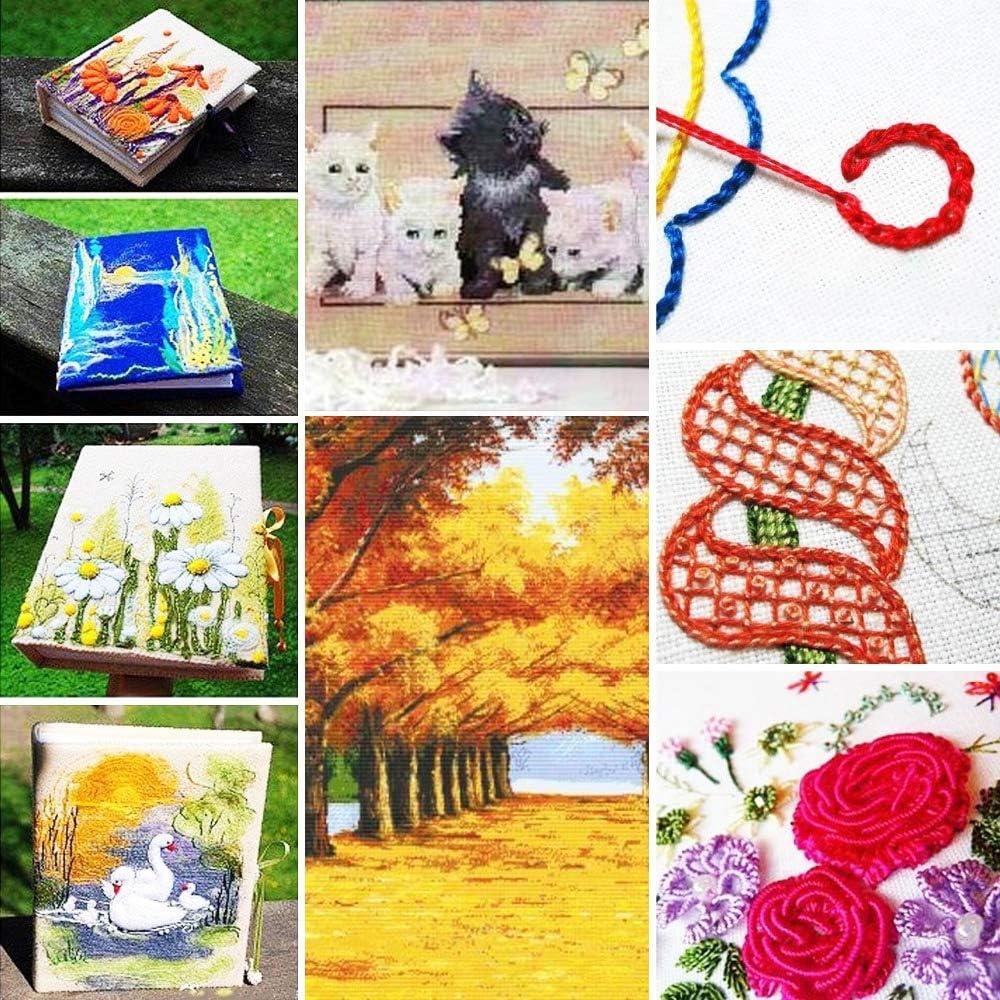 447 Madejas de Hilo de Bordado Algodón OKYMOTOR 8m Colorido