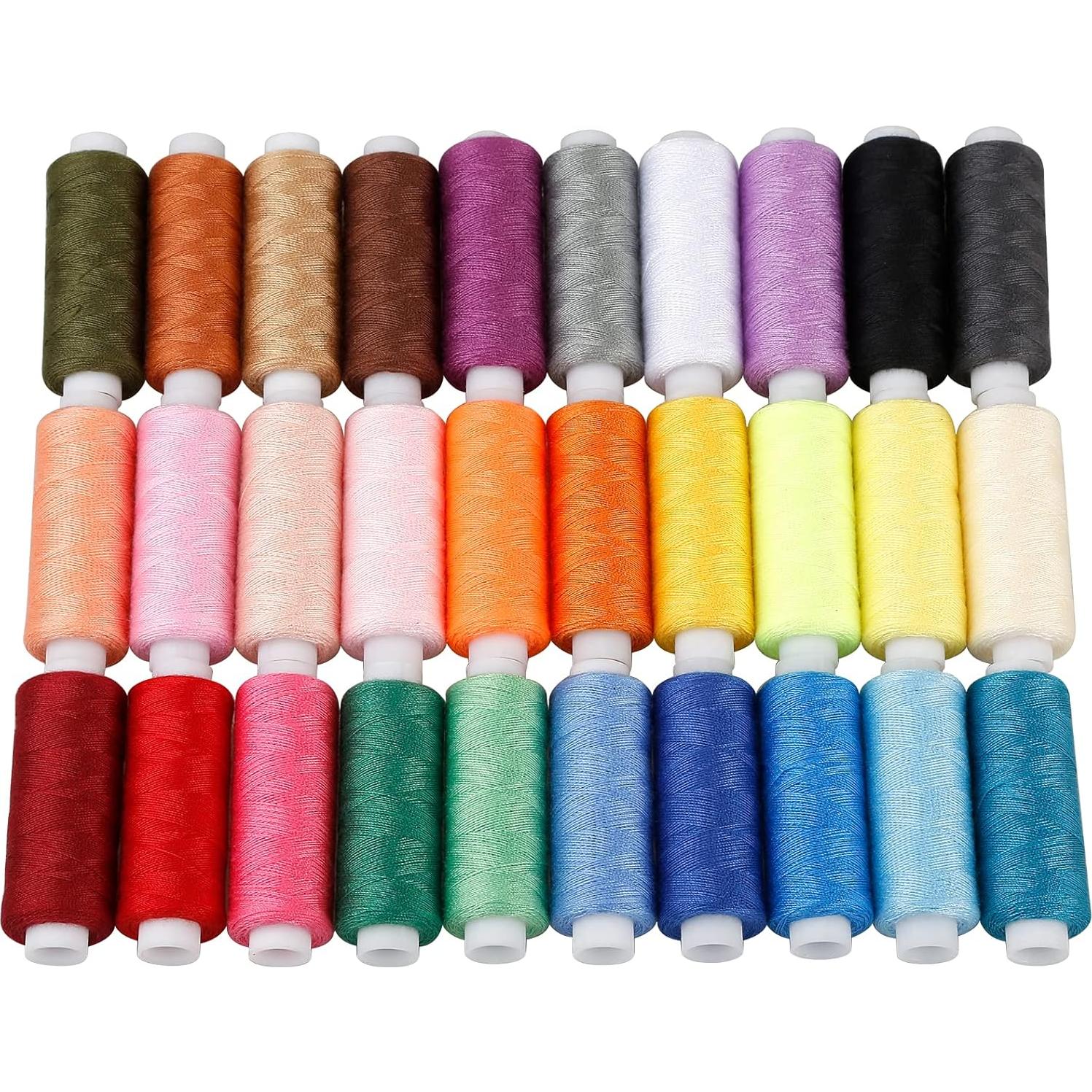 Kit de Hilos de Coser CiaraQ 30 Colores Poliester 228.6m