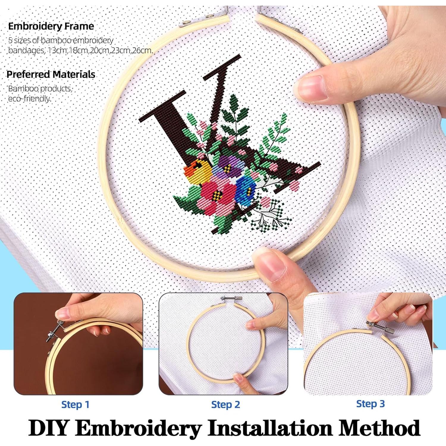 Kit de Bordado Punch Needle Glarks 210 Piezas con Hilos