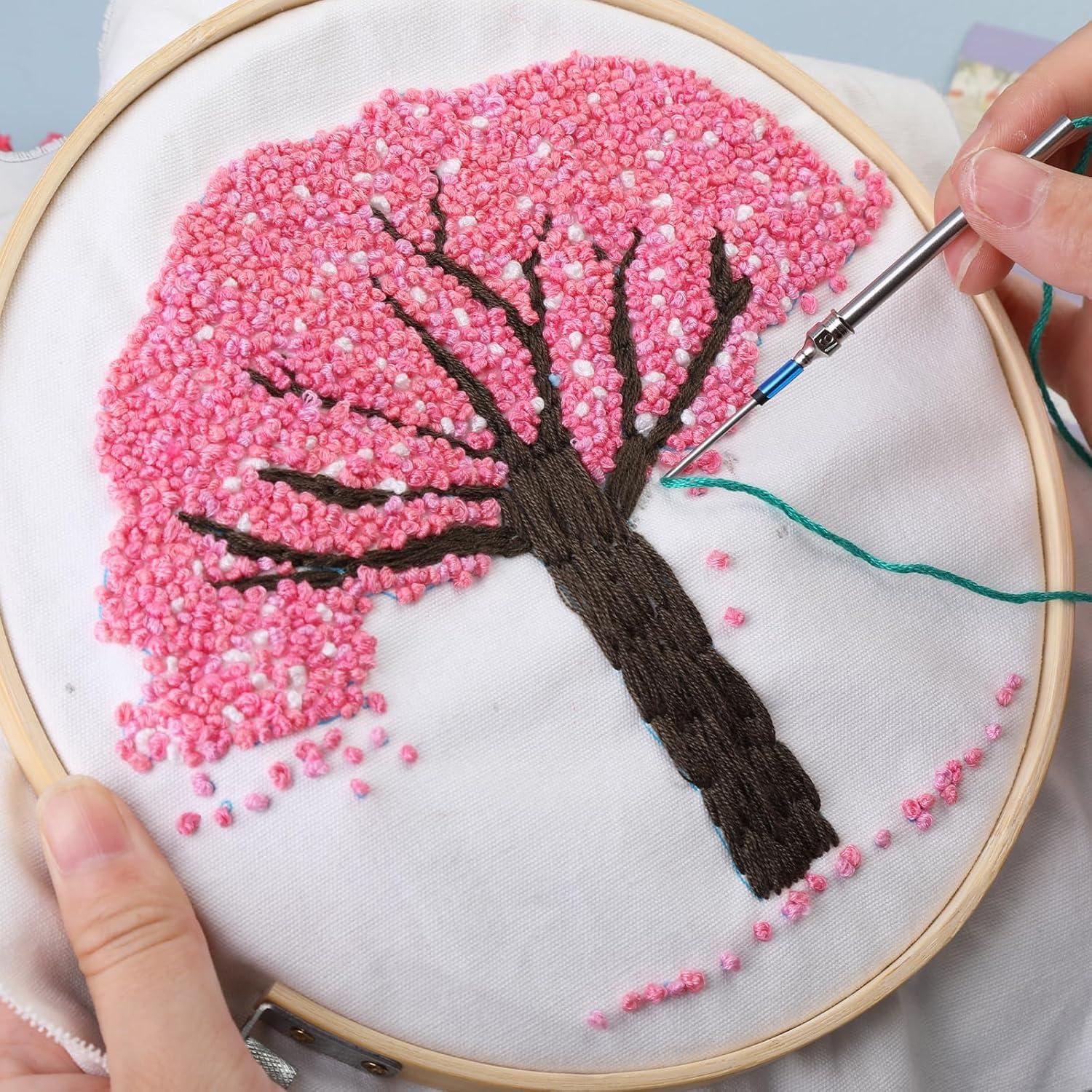 Kit de Bordado Mayboos 8 Piezas con Agujas y Hilos Multicolor