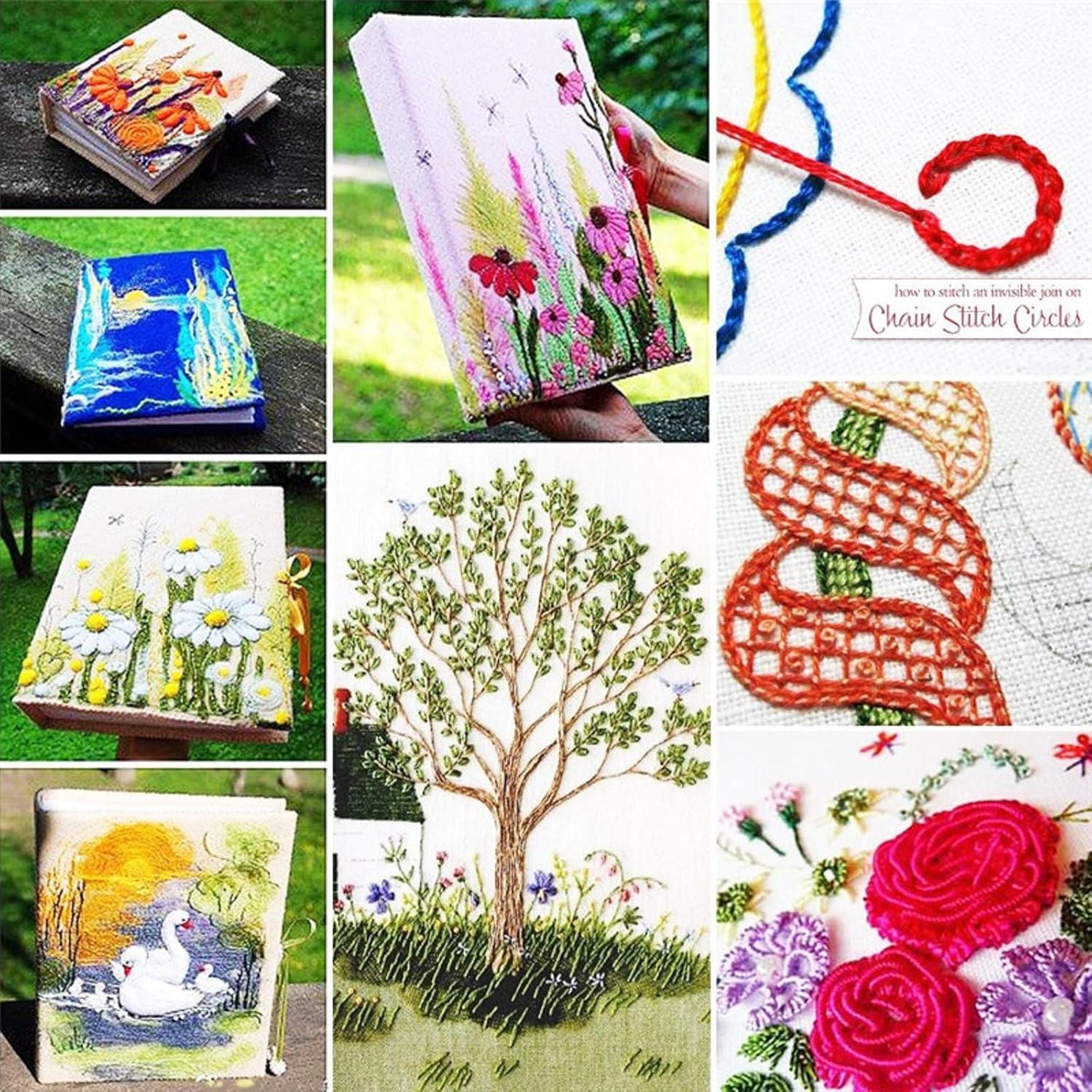 Hilos de Bordado Dimensean 100 Pcs Algodón 8m Colores Variados