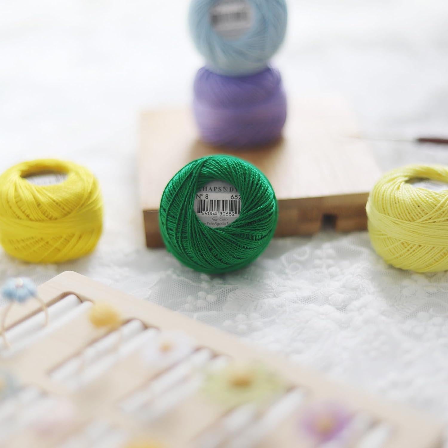 Conjunto de 12 Bolas Rhapsody Algodón Egipcio Verde Hoja