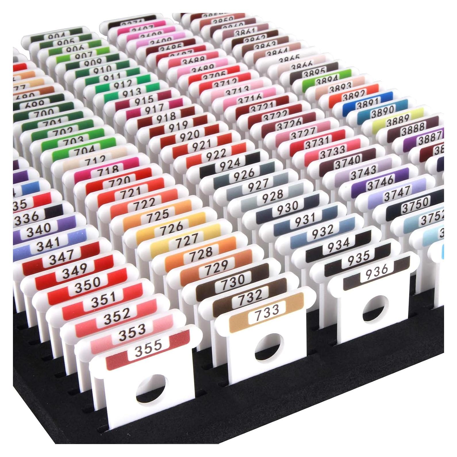 Bobinas de Hilo de Bordado Acrílico Hamtery 100 Pcs 3mm