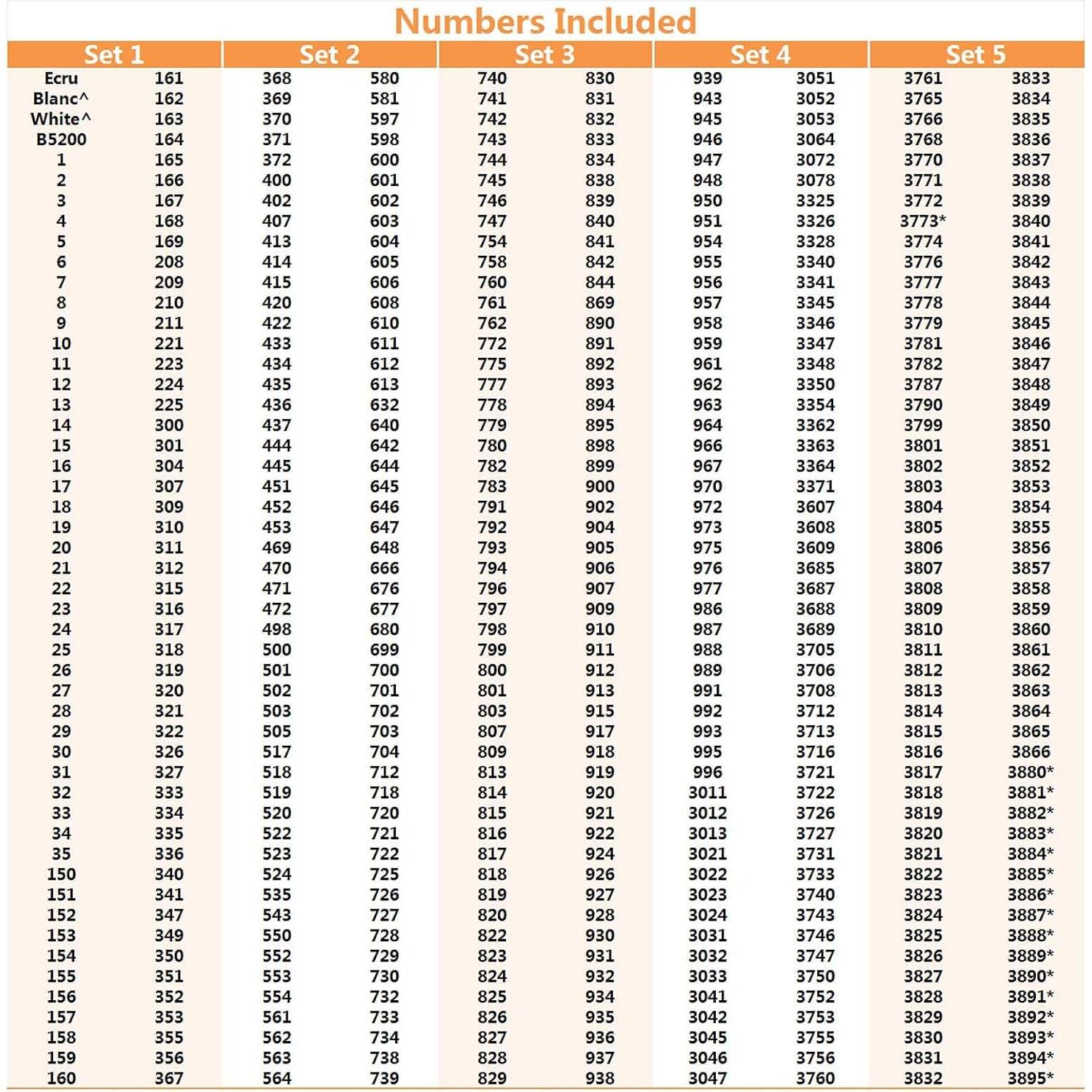 Bobinas de Hilo de Bordado Acrílico Hamtery 100 Pcs 3mm
