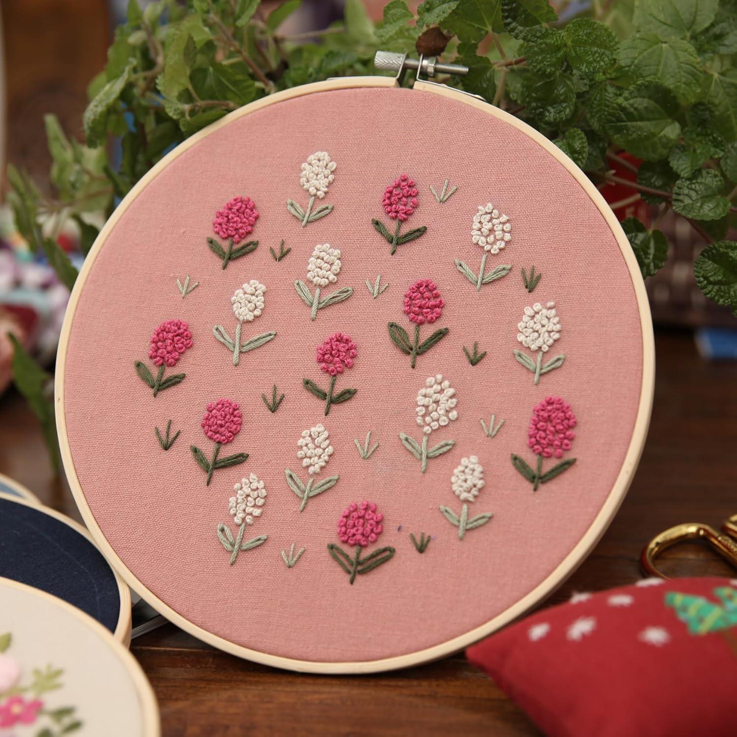 Kit de Bordado Maydear para Principiantes - 3 Paquetes con Aro