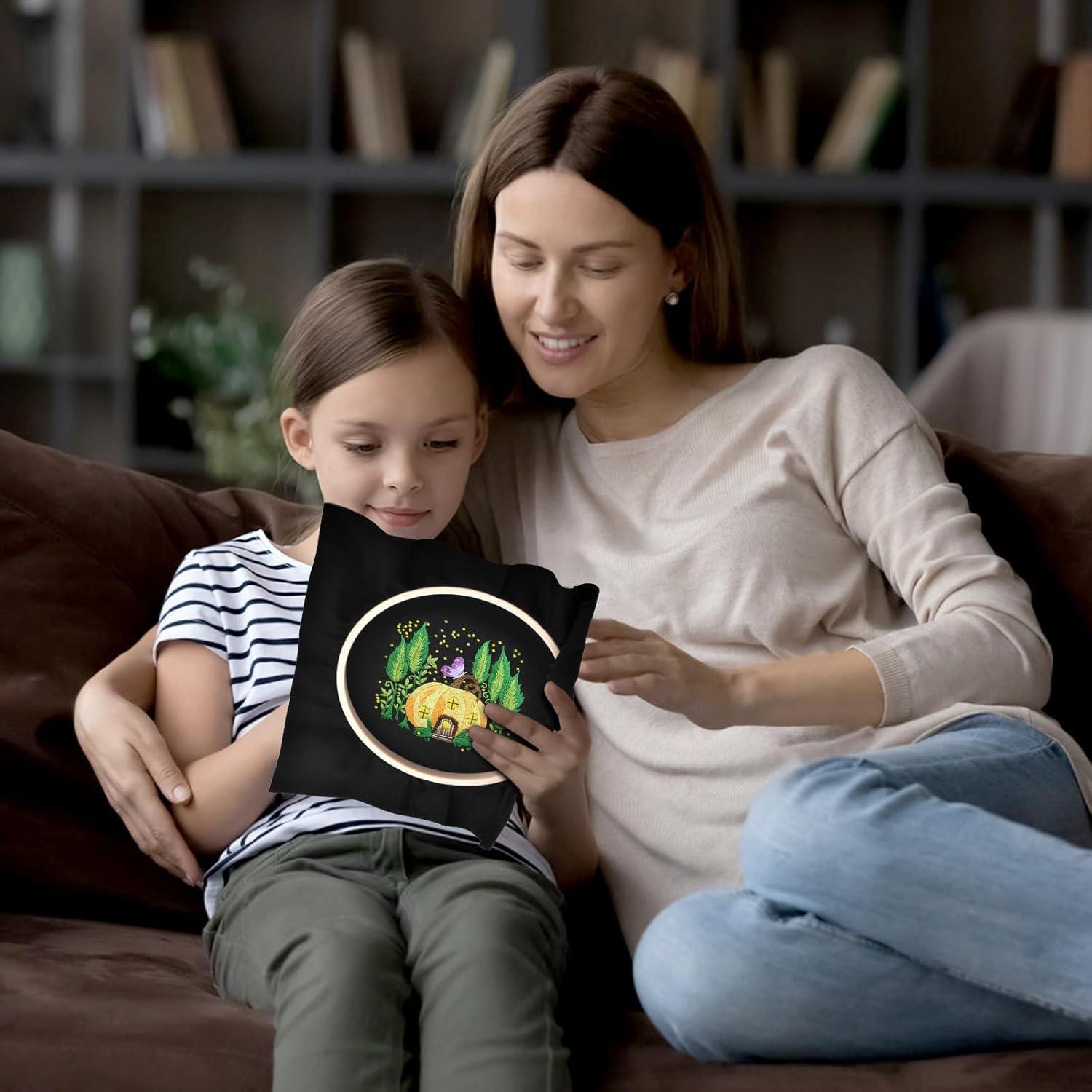 Kit de Bordado ERKOON para Principiantes - 5 Patrones y Accesorios