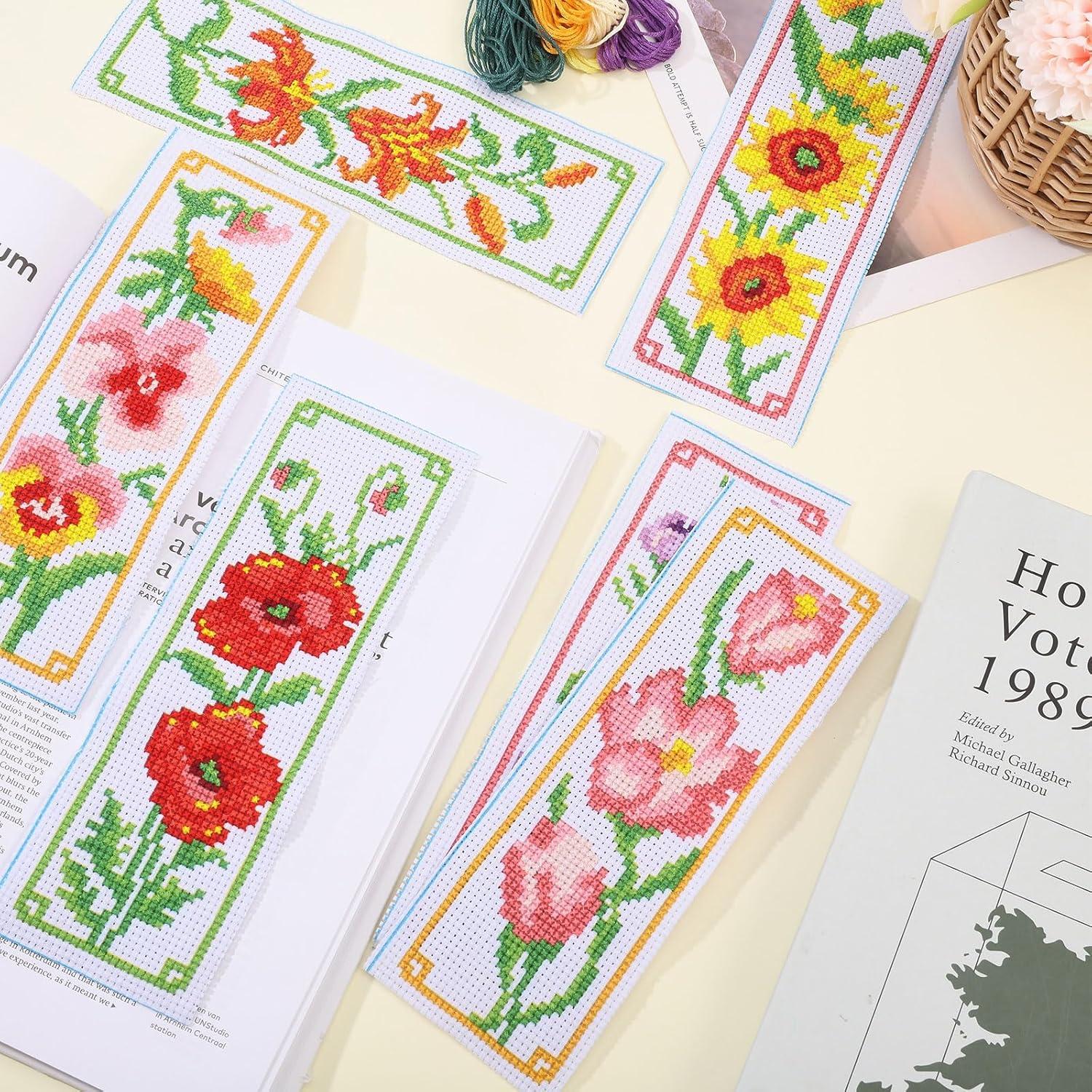 Kit de Marcadores de Punto de Cruz ORIGACH 6 Piezas Floral