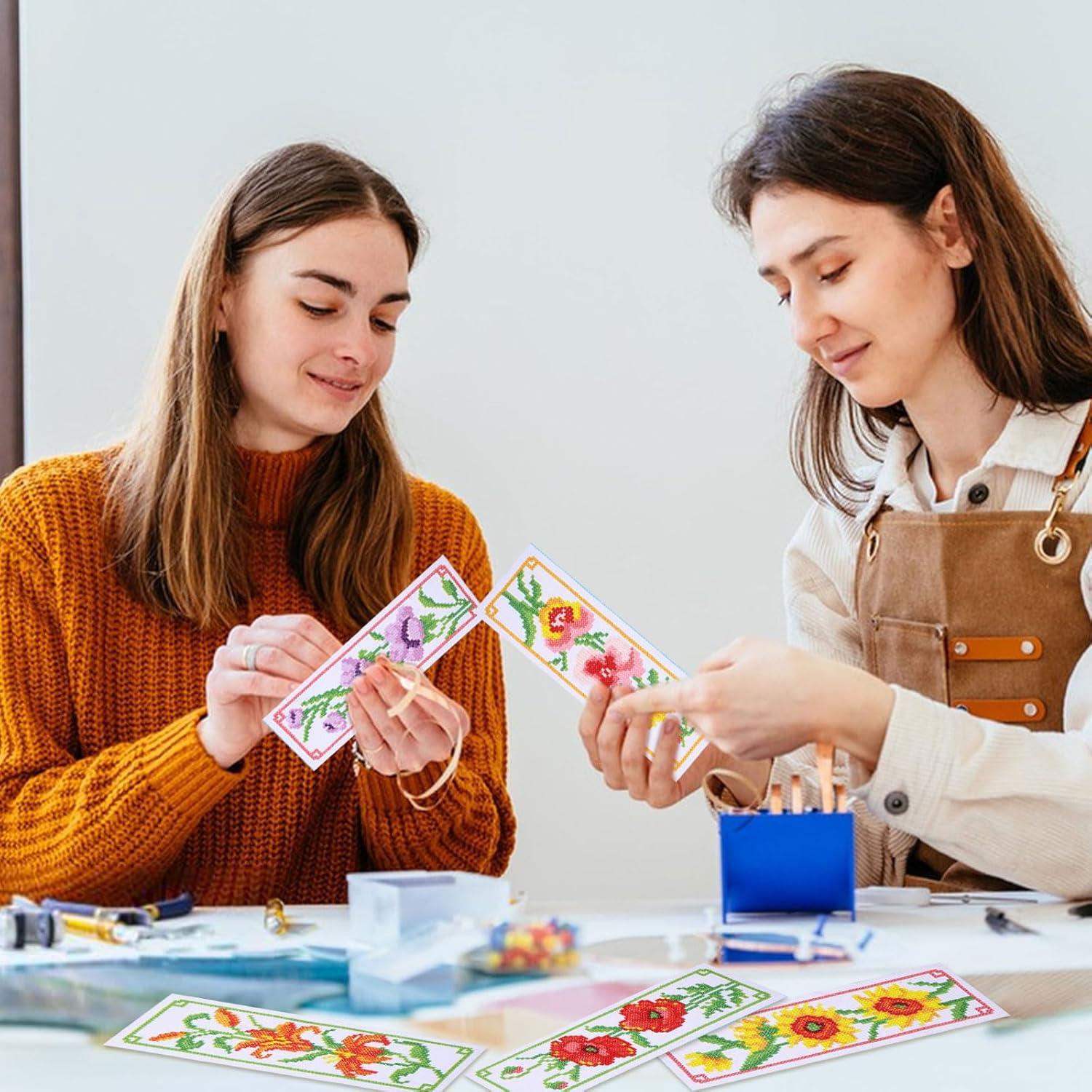 Kit de Marcadores de Punto de Cruz ORIGACH 6 Piezas Floral