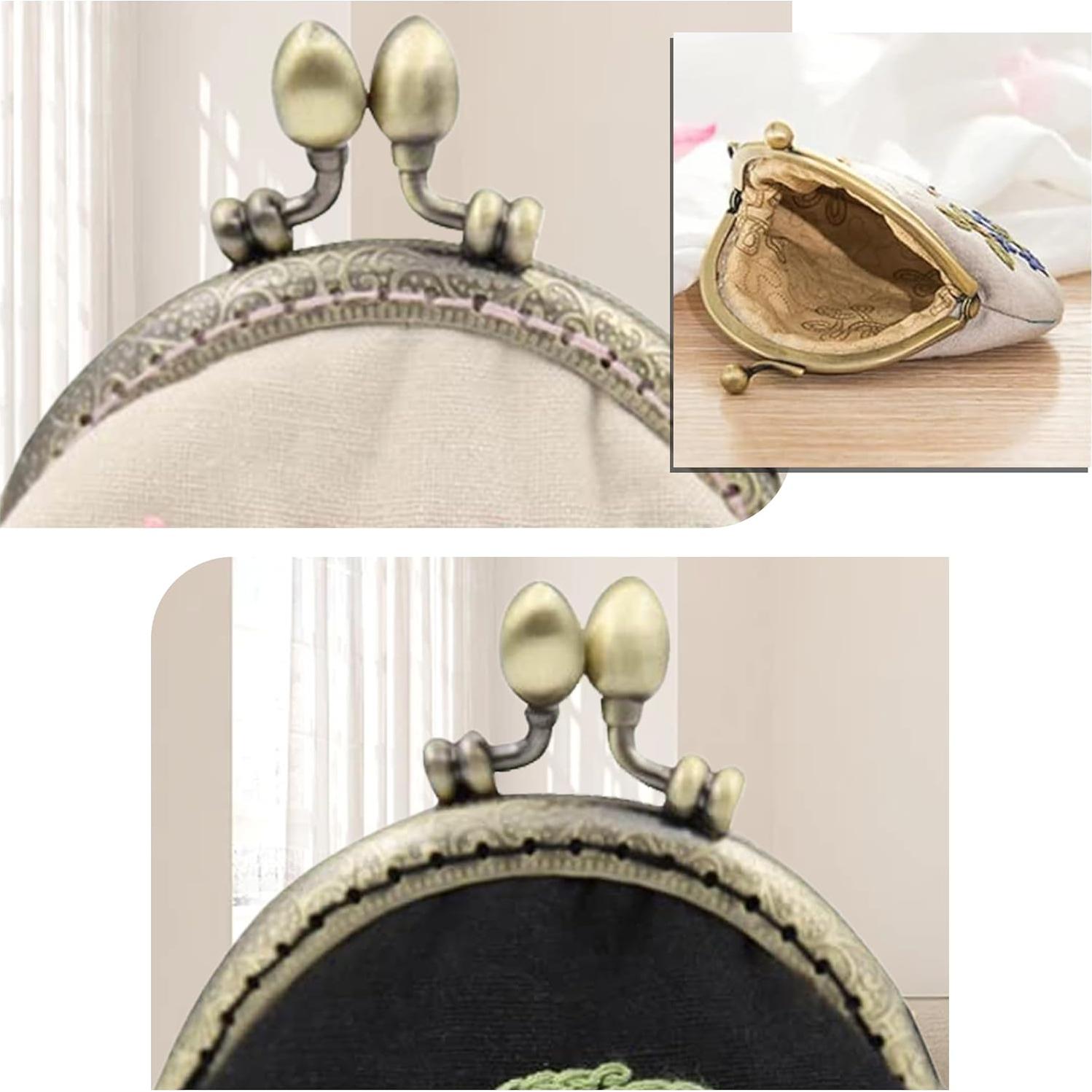 Kit de Bordado DIY Maydear - Monedero Vintage para Adultos