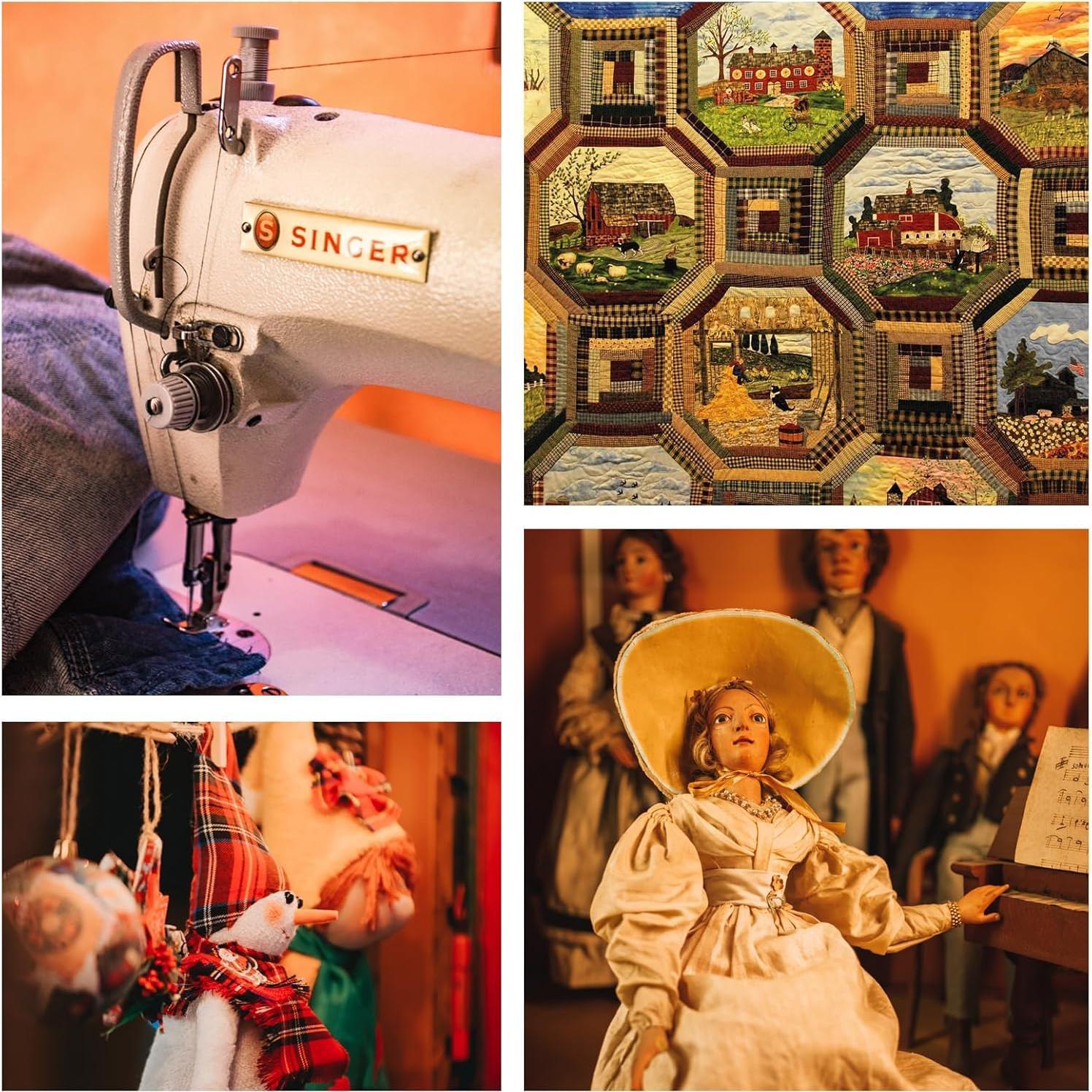 Juego de 24 carretes de hilo de costura SHRJ 1000 yardas algodón