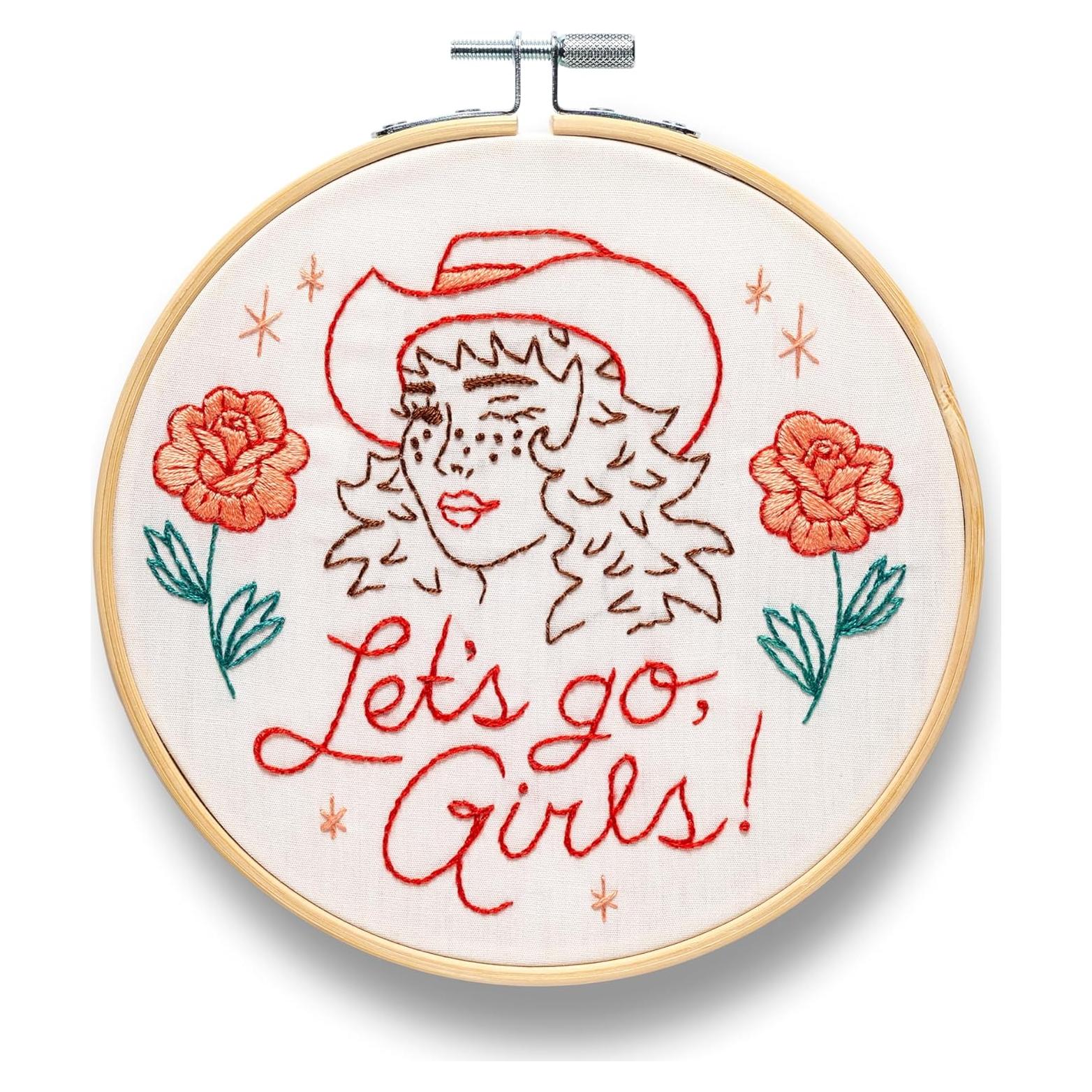 Kit de Bordado FUNATIC Vamos Chicas 15.24 cm DIY Punto de Cruz