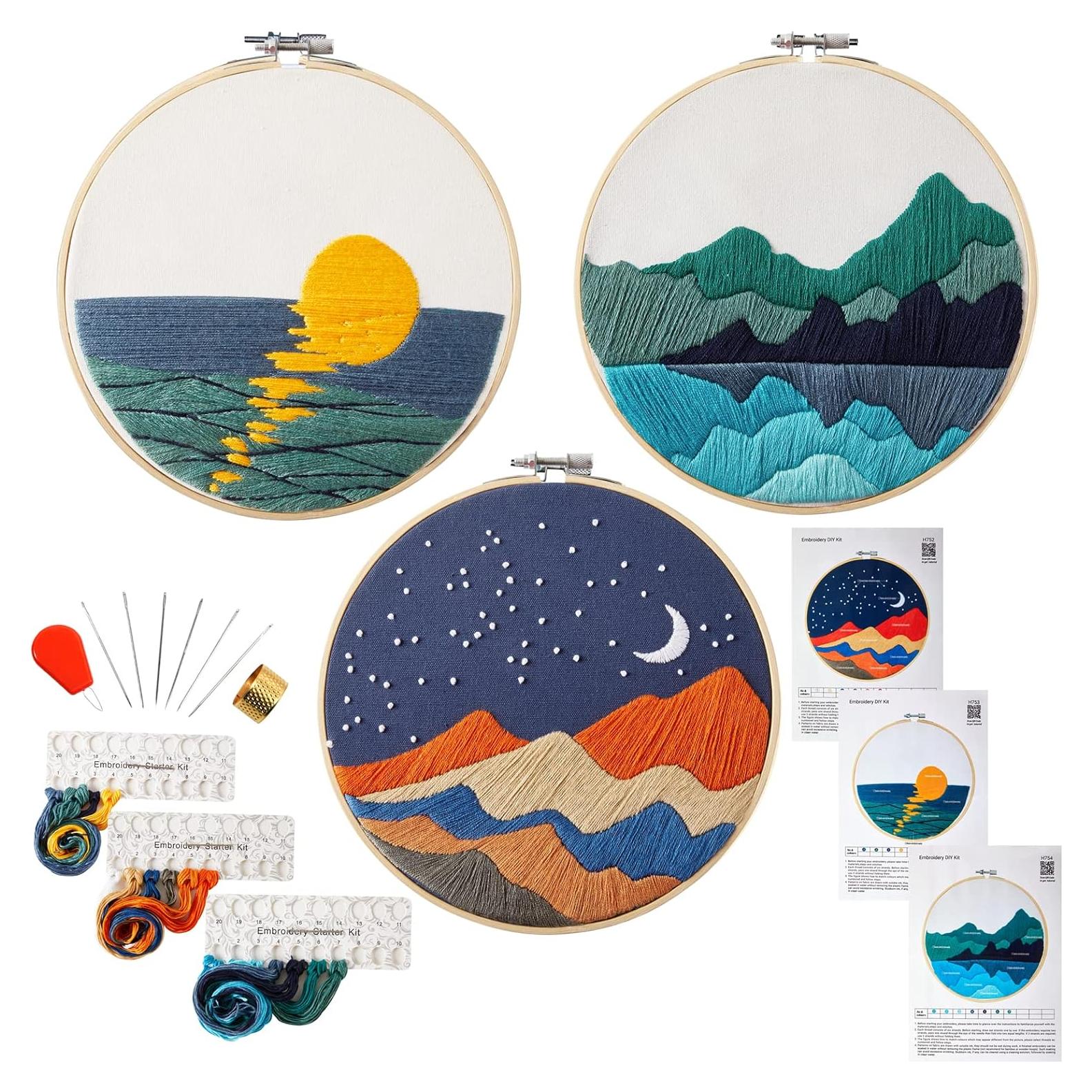 Kit de Bordado para Principiantes Armindou 20 cm Verde