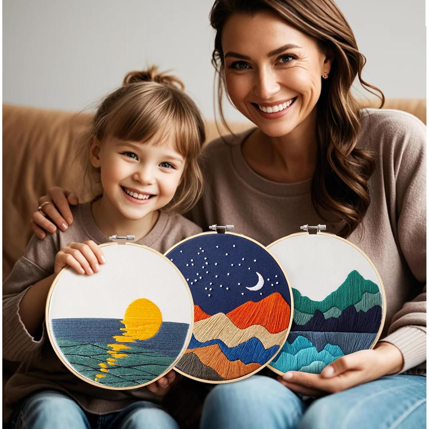 Kit de Bordado para Principiantes Armindou 20 cm Verde