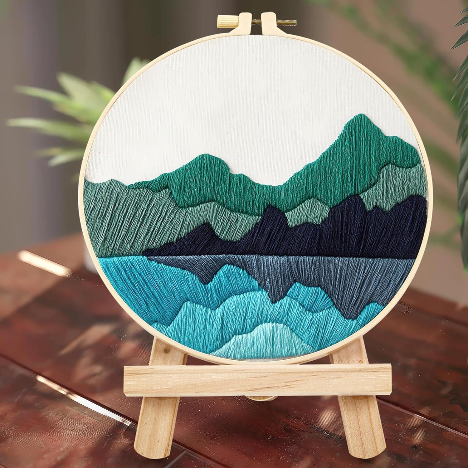 Kit de Bordado para Principiantes Armindou 20 cm Verde