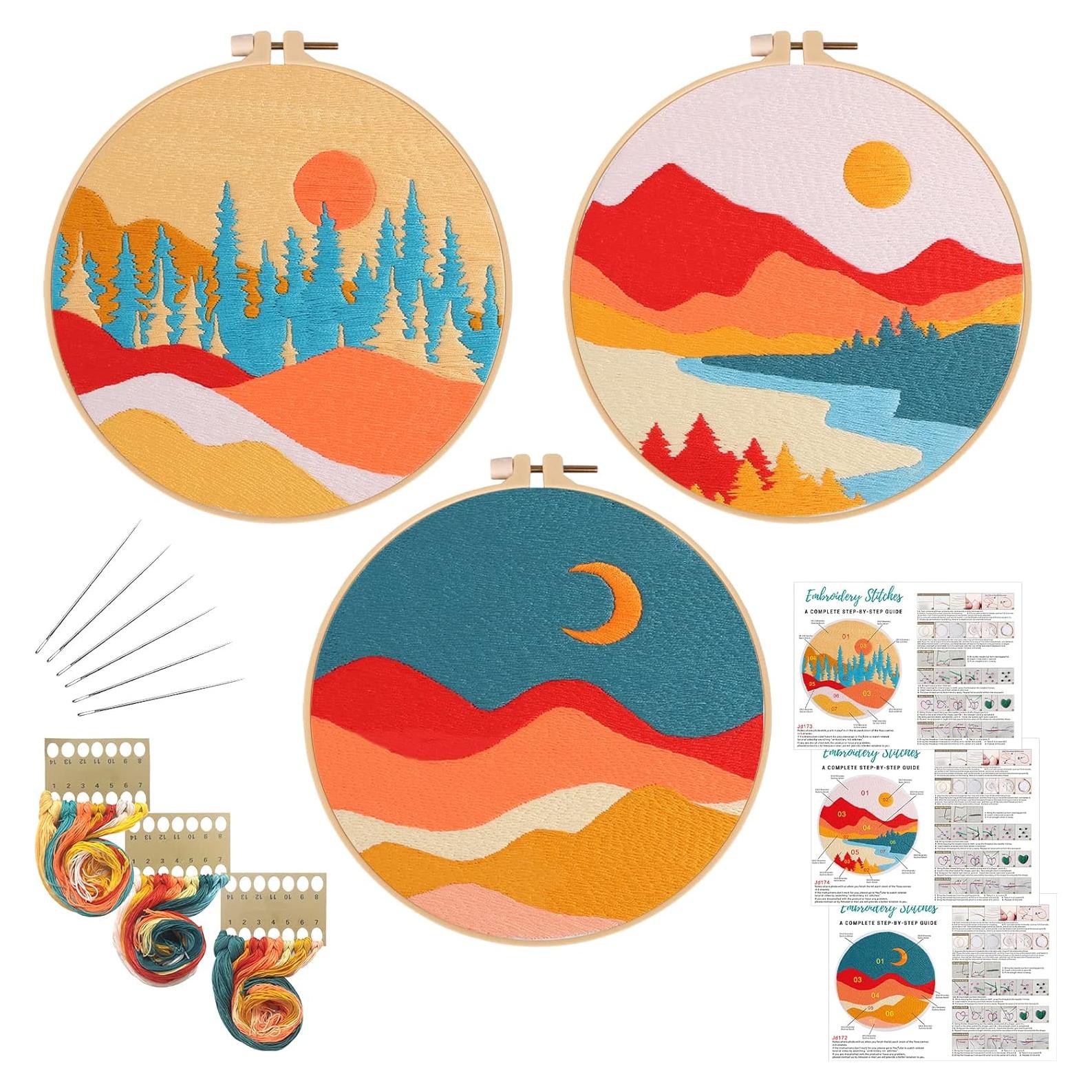 Kit de Bordado Paisaje Louise Maelys para Principiantes